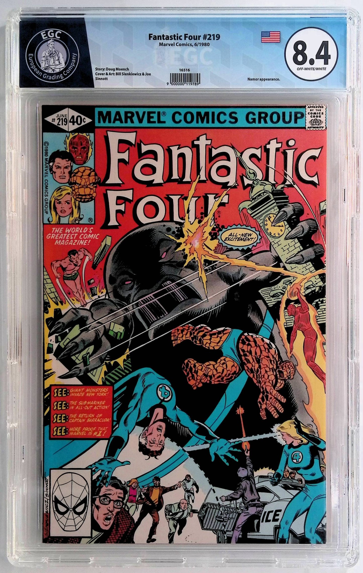 1980 - Fantastic Four, Vol. 1 #219 Var. A - Leviathans - VF+ - ENG 1