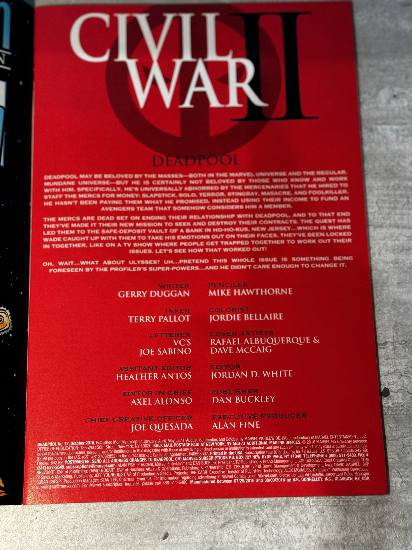 2016 - Marvel Comics - Deadpool, Vol. 5 #17 - NM+ - Español