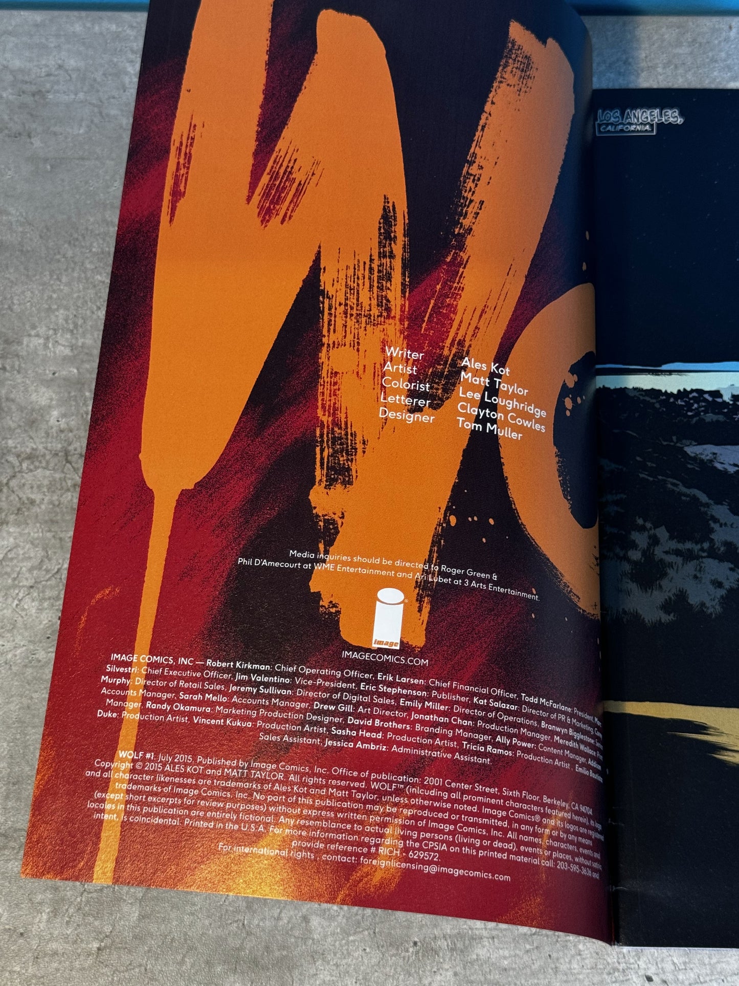 2015 - Image Comics - Wolf (Image Comics) #1 - NM+ - Español