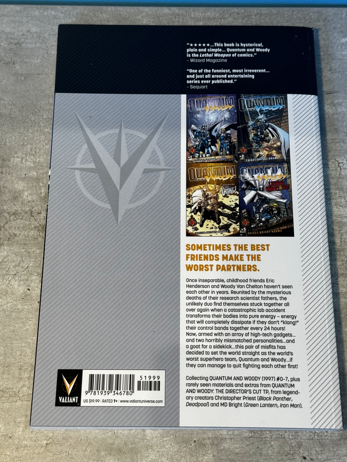 2015 - Valiant Entertainment - Quantum y Woody TP #1 - NM+ - Español