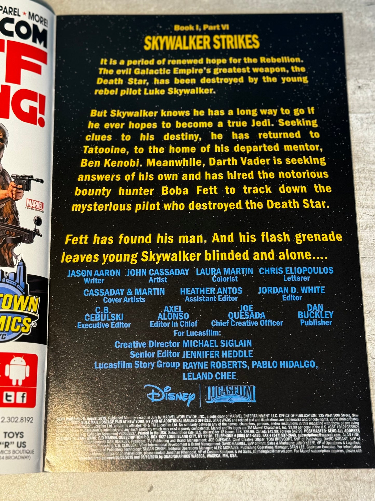 2015 - Marvel Comics - Star Wars, Vol. 2 (Marvel) #6 - NM+ - Español