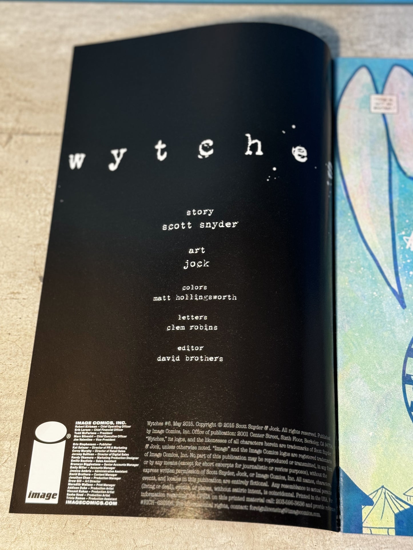 2015 - Image Comics - Wytches #6 - NM+ - Español