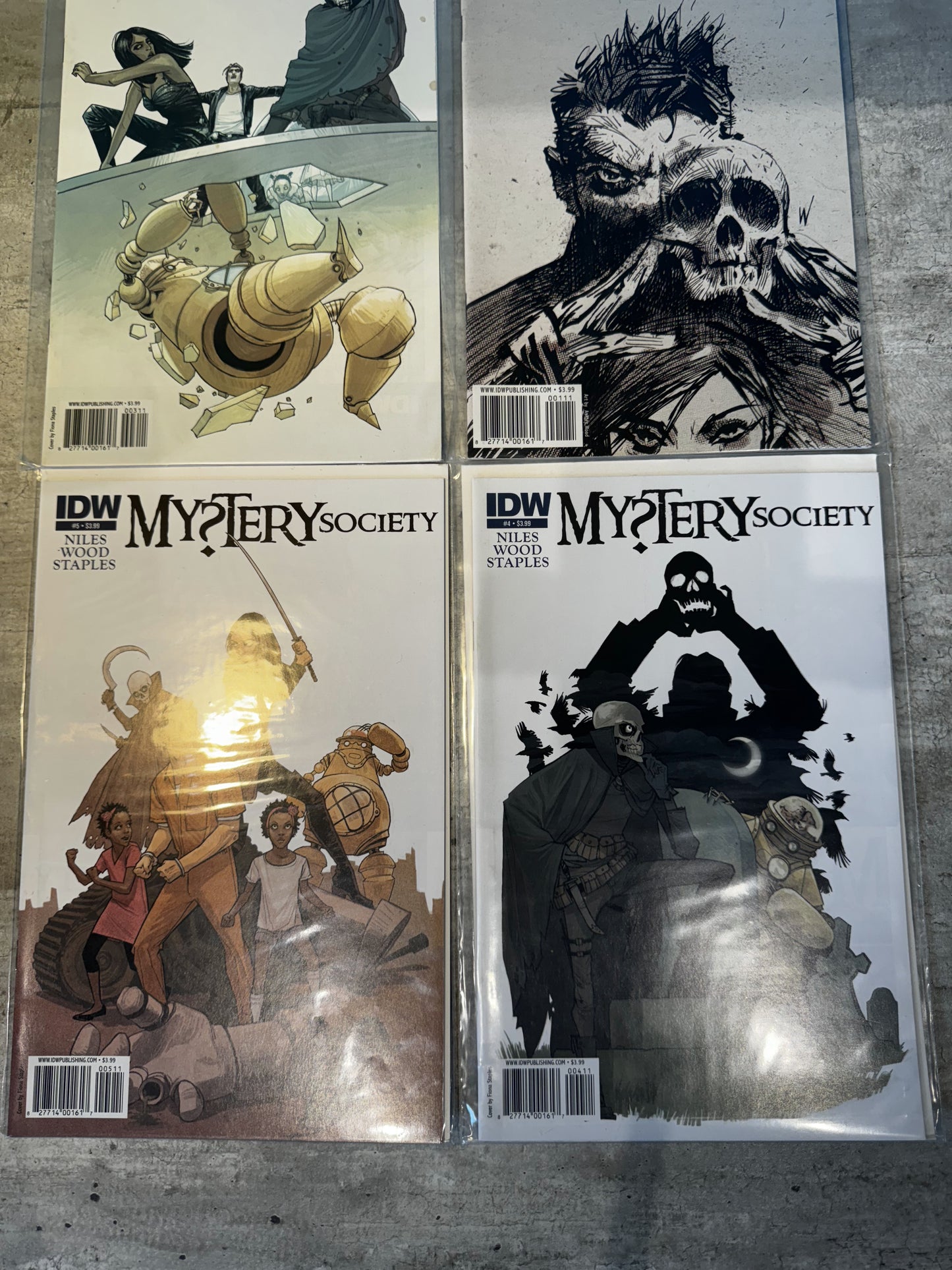 2010 - IDW Publishing - Lote de trabajo de Mystery Society - NM+ - Inglés