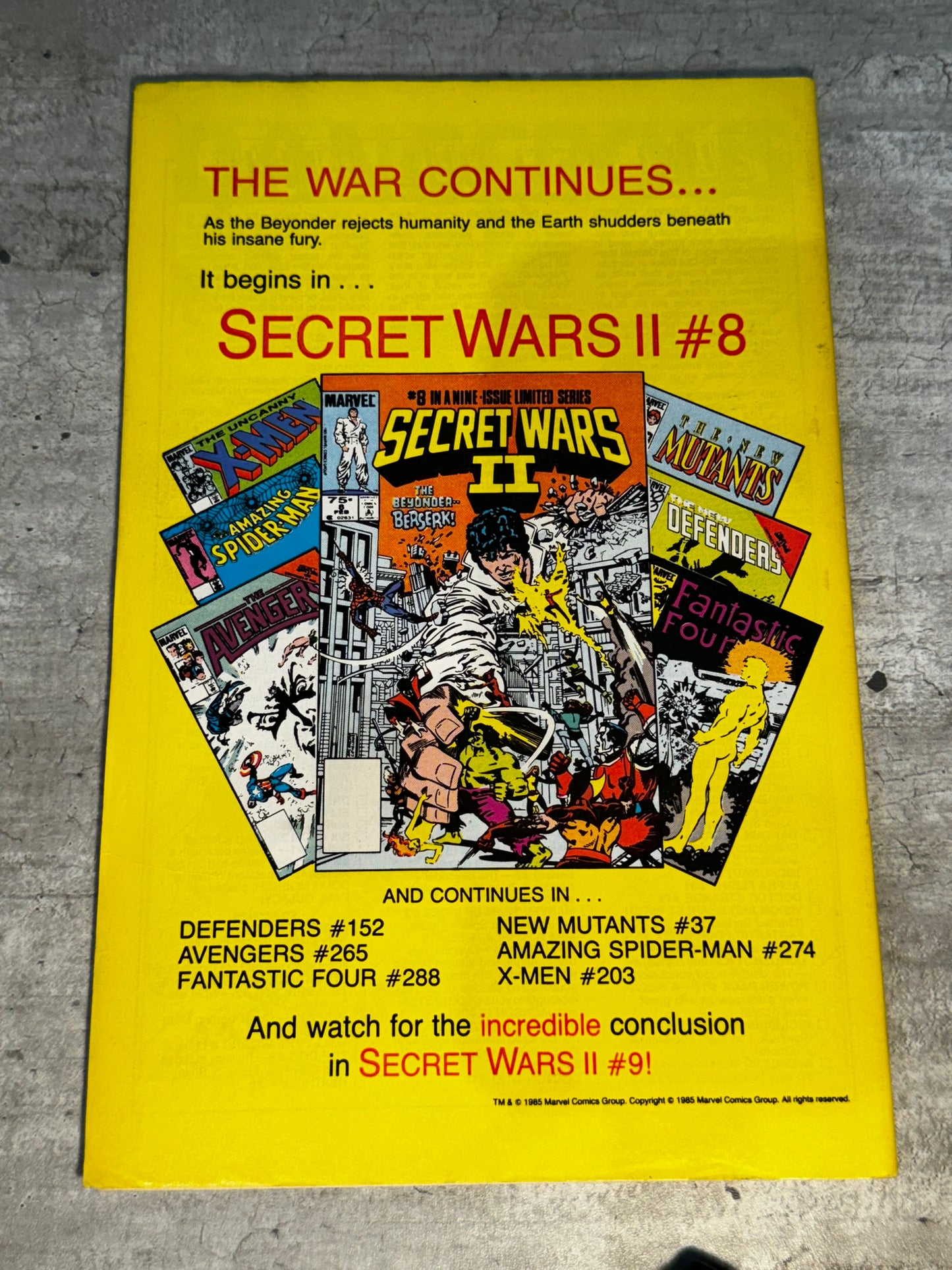 1985 - Marvel Comics - The Defenders, Vol. 1 #152 - VF - English