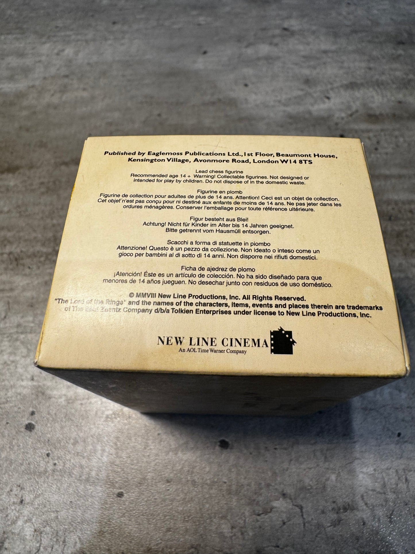 Eaglemoss Chess Lord Of The Rings Figure Lead - Shelob - White Pawn - Gamling