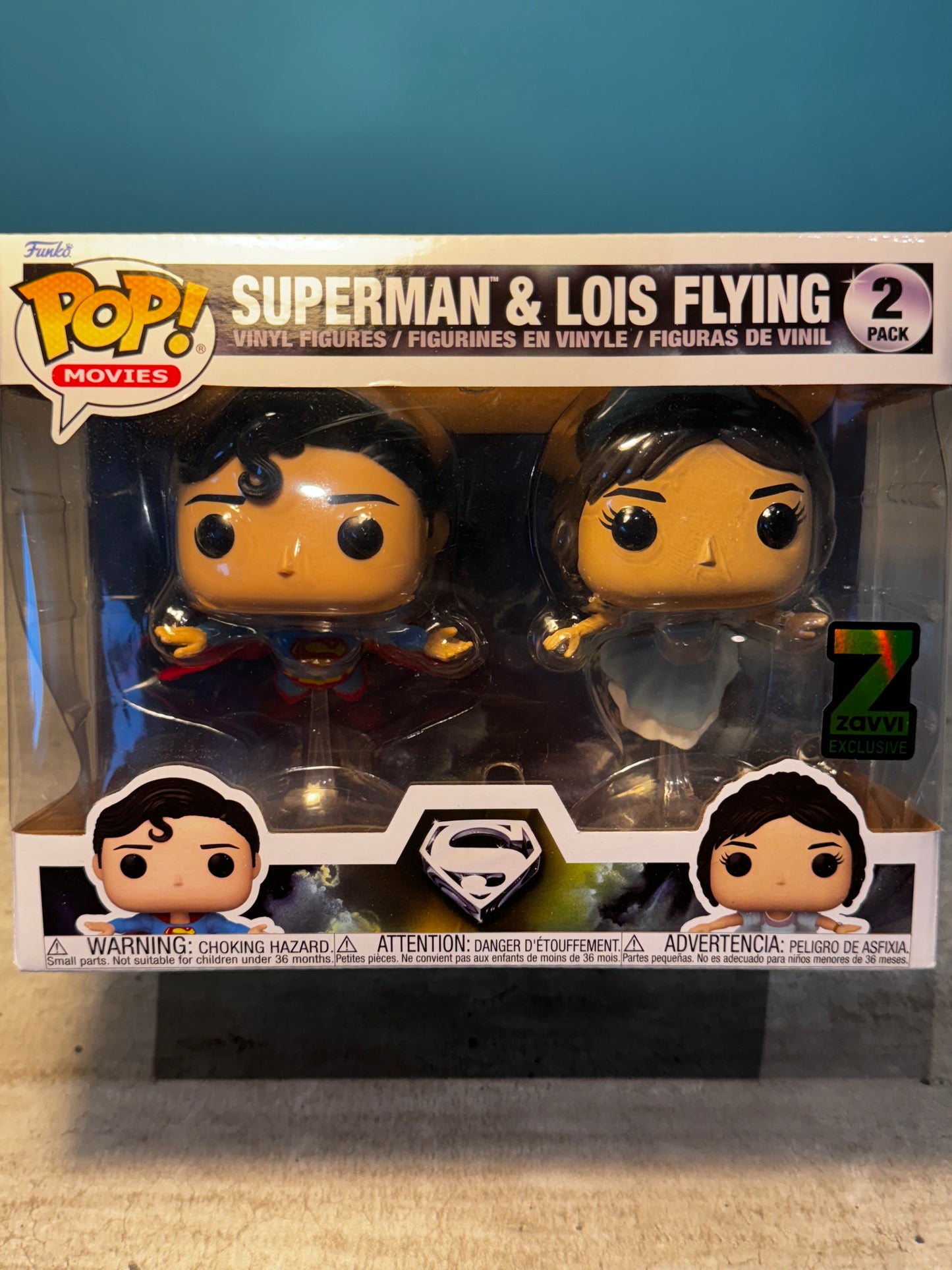 Figura de vinilo Funko Pop! Superman y Lois volando (60162)