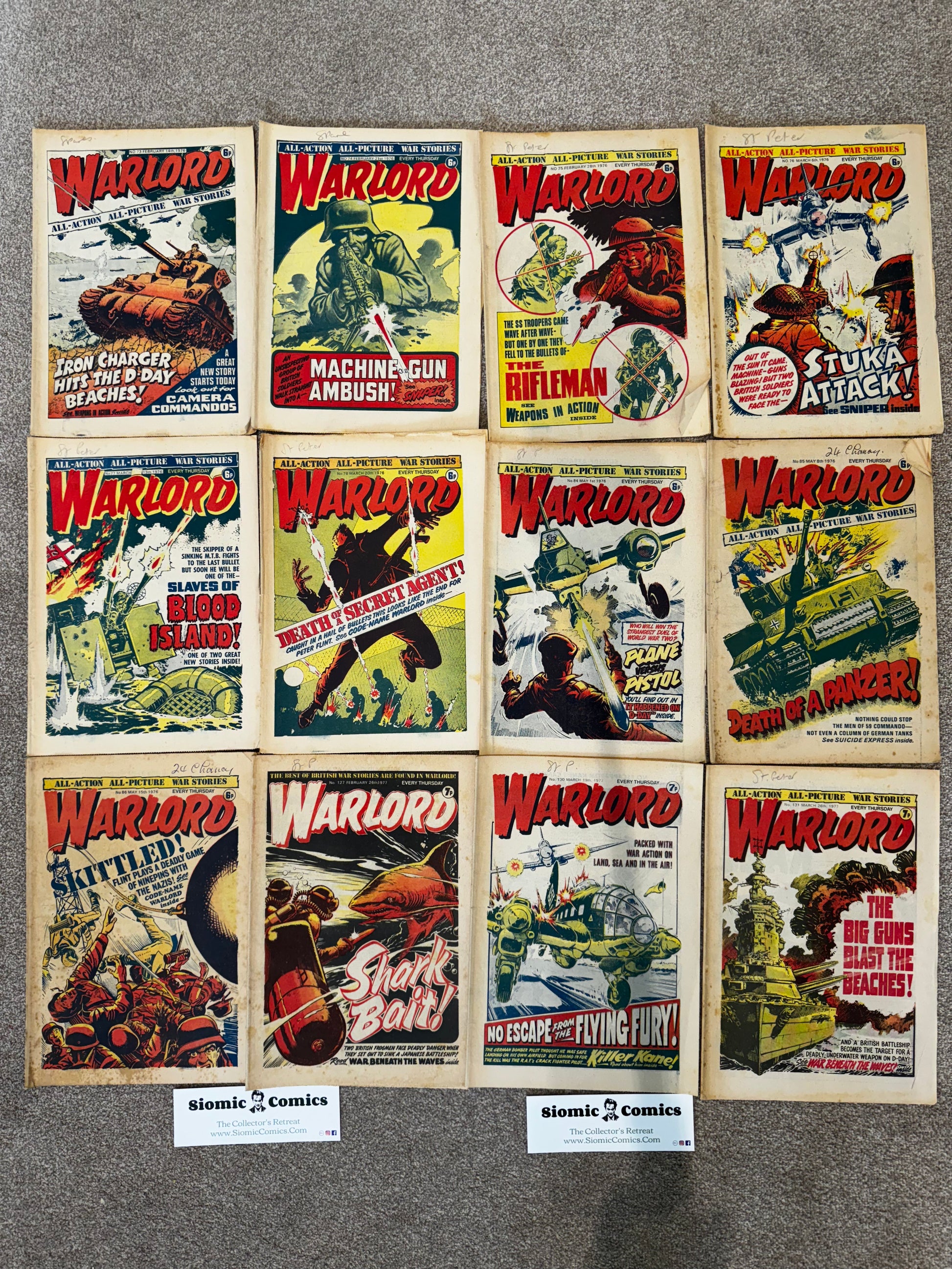 1976 - D.C. Thomson & Co. - Warlord (D.C. Thomson & Co.) Job Lot 5 - F - Eng 1