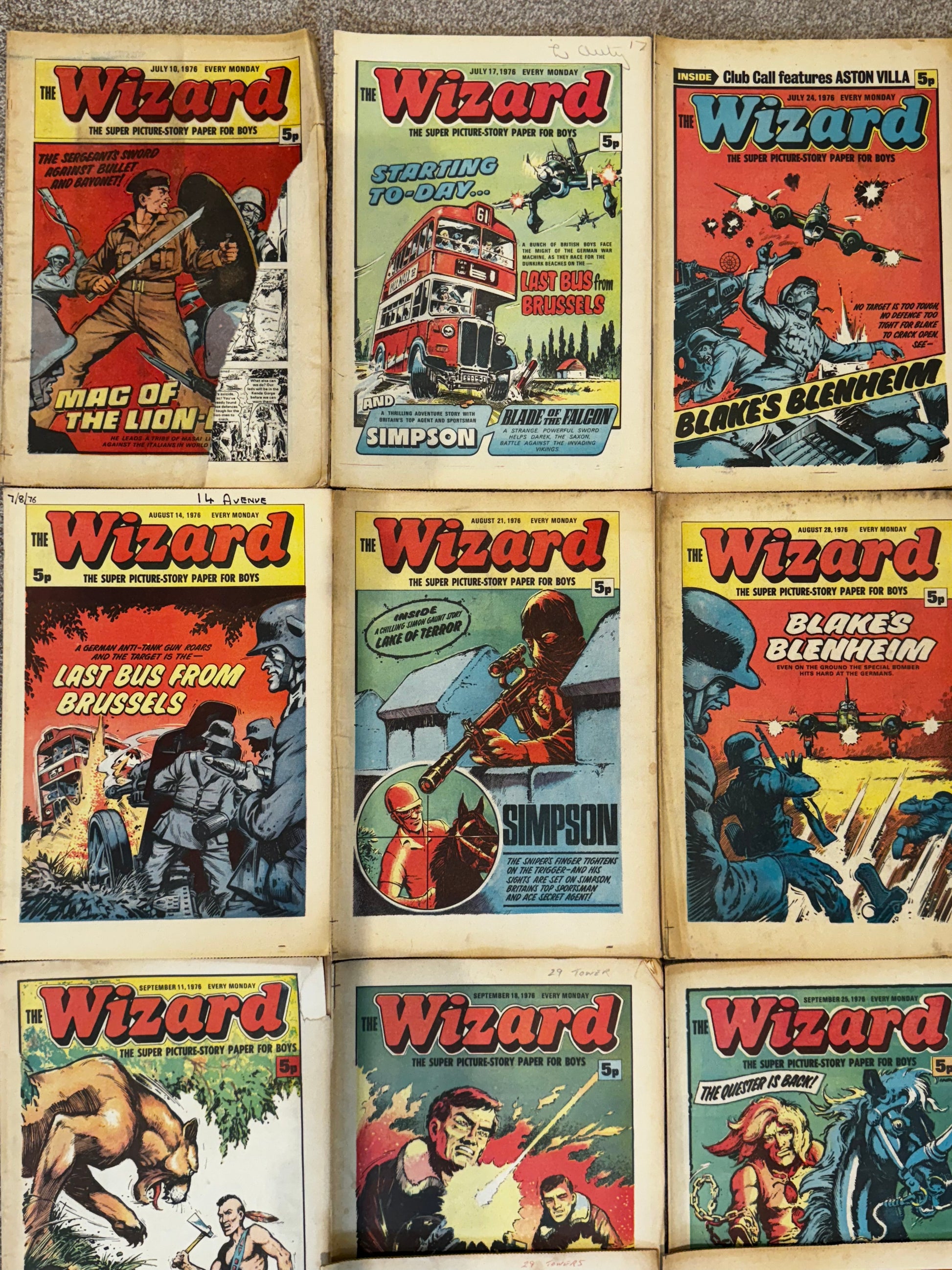1976 - D.C. Thomson & Co. - Wizard, The (D.C. Thomson) Job Lot 1 - F+ - Eng 2