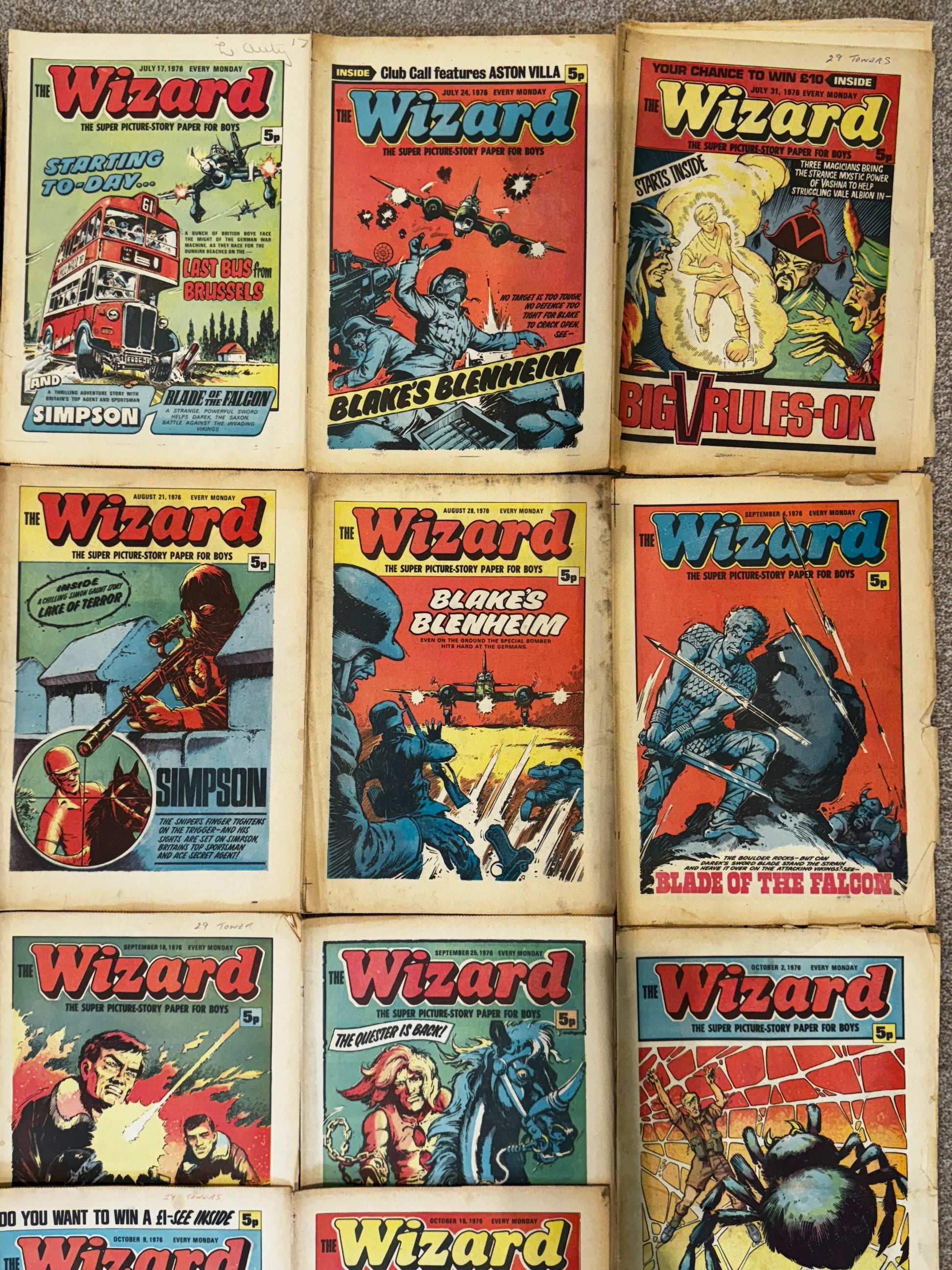 1976 - D.C. Thomson & Co. - Wizard, The (D.C. Thomson) Job Lot 1 - F+ - Eng 3