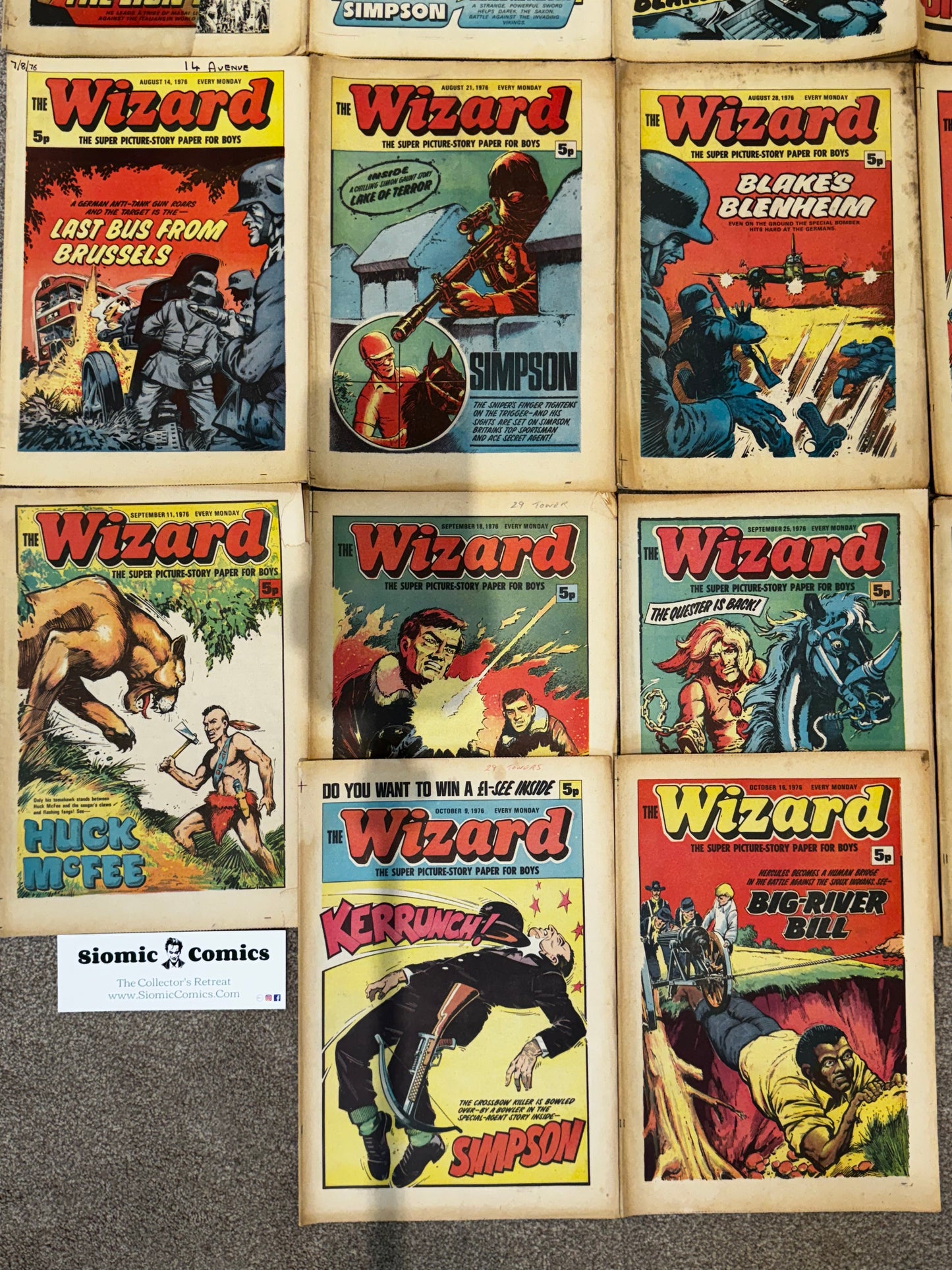 1976 - D.C. Thomson & Co. - Wizard, The (D.C. Thomson) Job Lot 1 - F+ - Eng 4