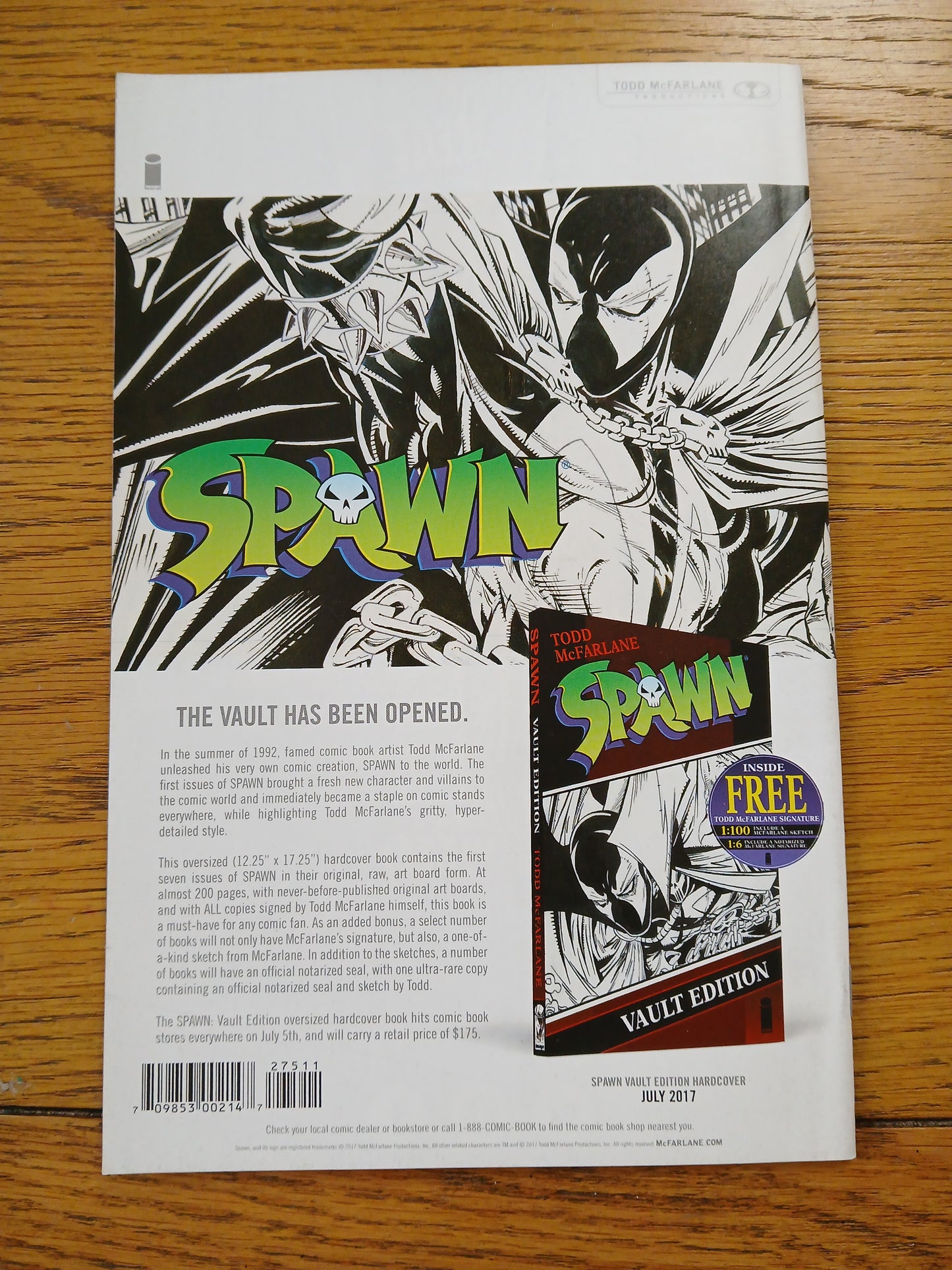 2017 - Image Comics - Spawn #275 Var. A - NM+ - Eng 2