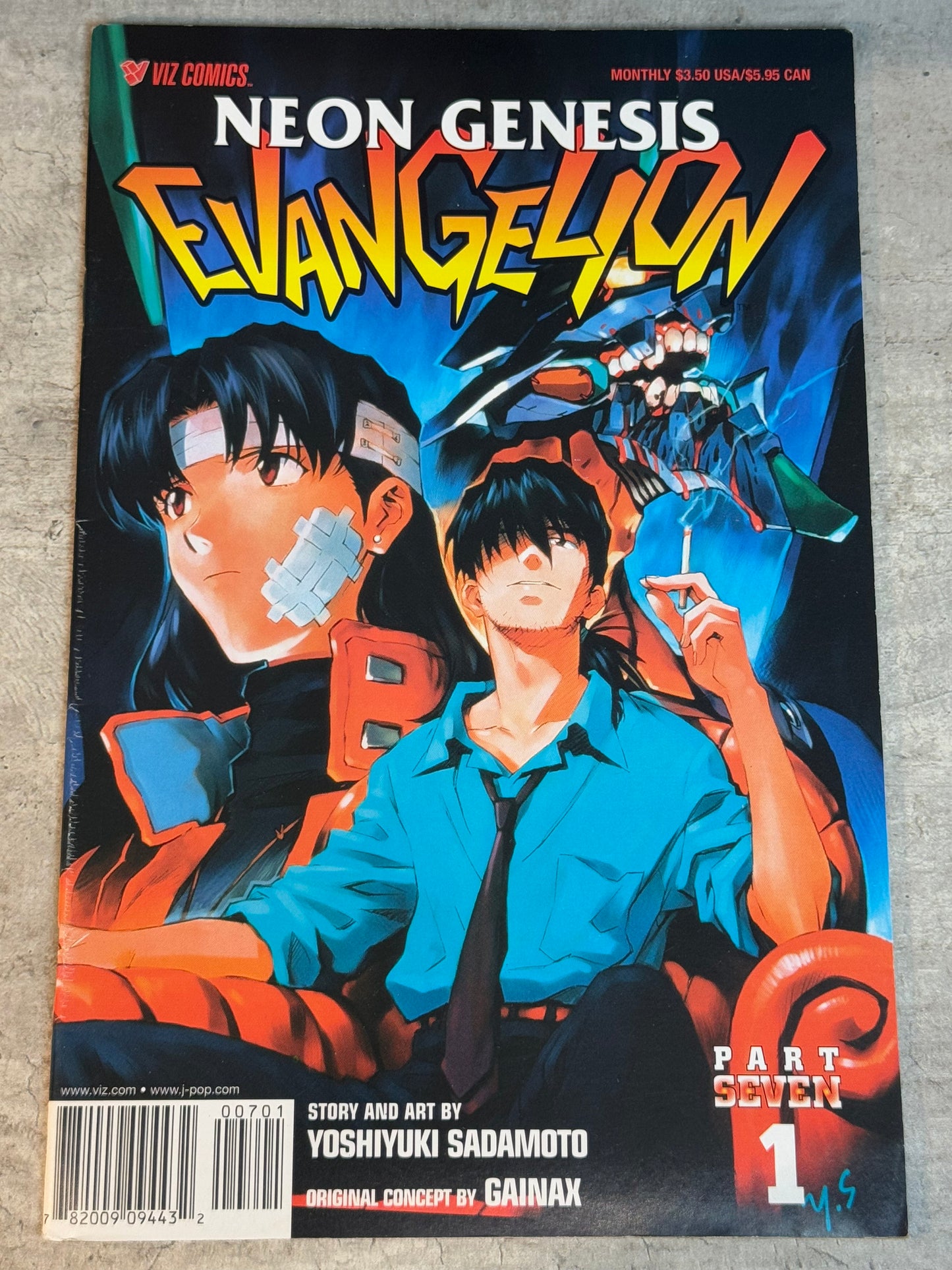 2001 - Viz Comics - Neon Genesis Evangelion, Book 7 #1 - Fist / Ashen Skies - Var. B - M - Eng 1