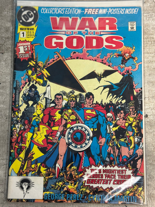 1991 - War of the Gods #1 Var. A - Hellfire's Web - NM- - ENG 1
