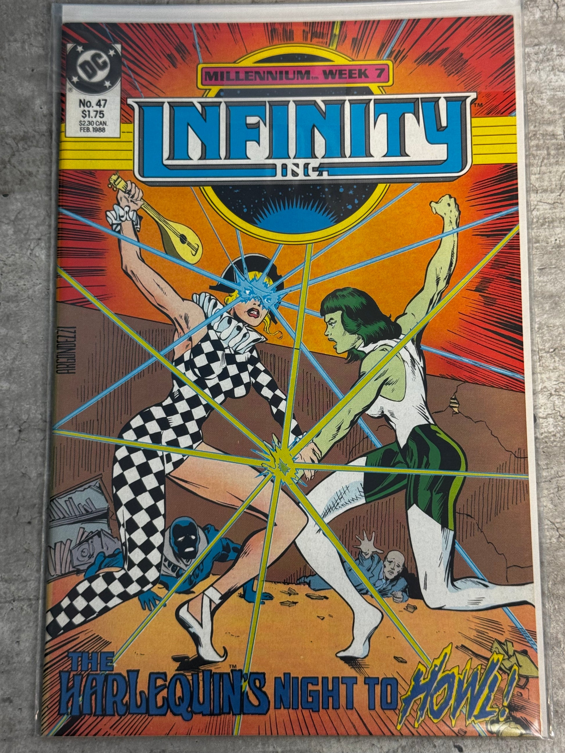 1988 - Infinity Inc., Vol. 1 #47 - Outback and Back in Beverly Hills - NM- - ENG 1