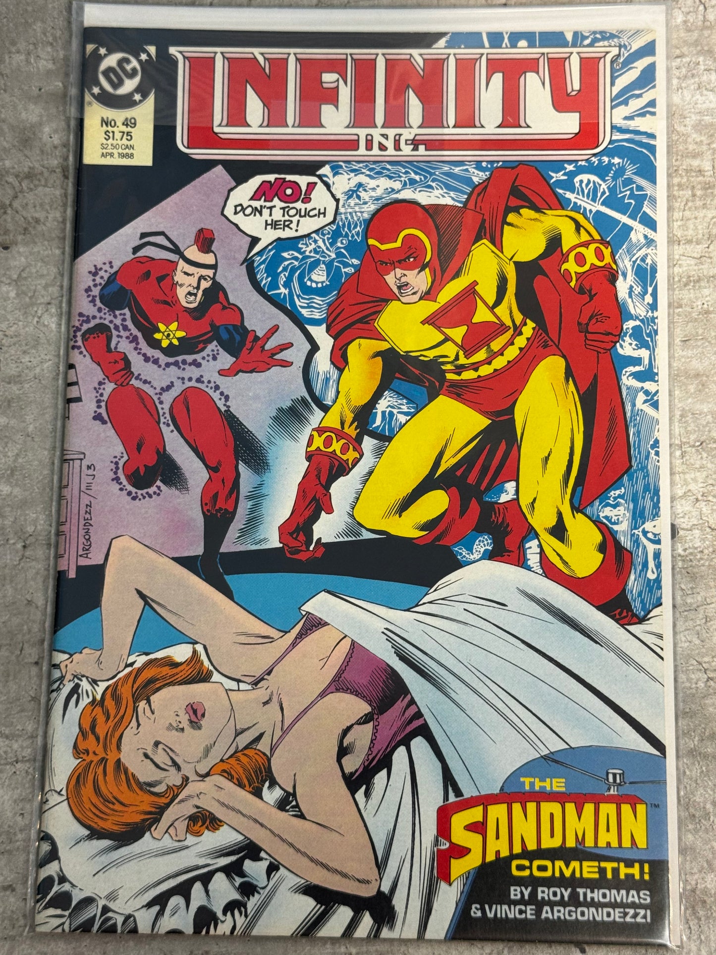1988 - Infinity Inc., Vol. 1 #49 - The Sandman Cometh... - NM- - ENG 1