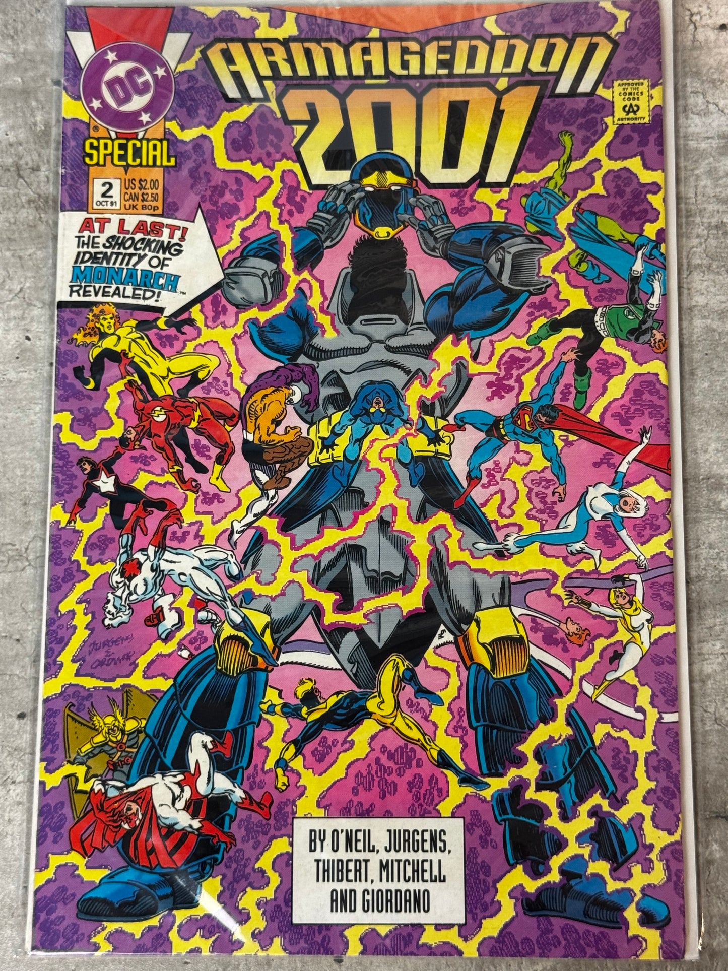 1991 - Armageddon 2001 #2 Var. A - Who Is Monarch? - VF/NM - ENG 1