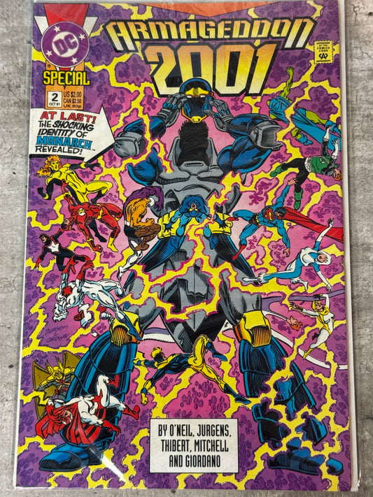1991 - Armageddon 2001 #2 Var. A - Who Is Monarch? - VF/NM - ENG 1