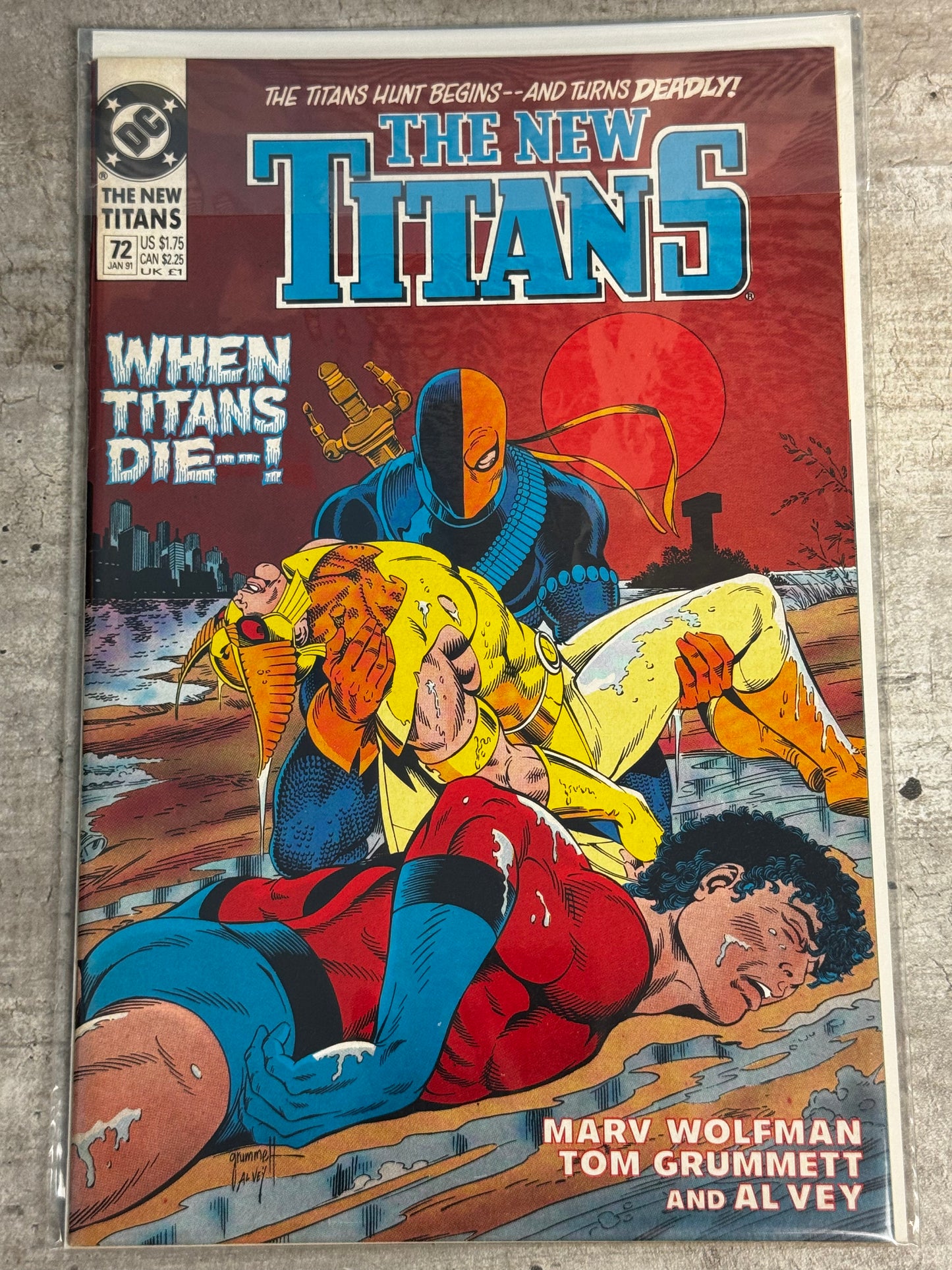 1990 - The New Titans #72 - Death of a Hero! - NM - ENG 1