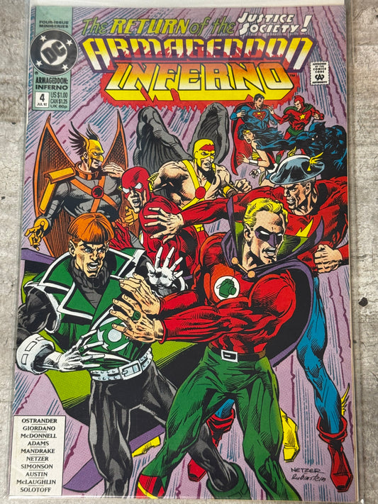 1992 - Armageddon: Inferno #4 Var. A - The Gathering of Heroes - VF/NM - ENG 1