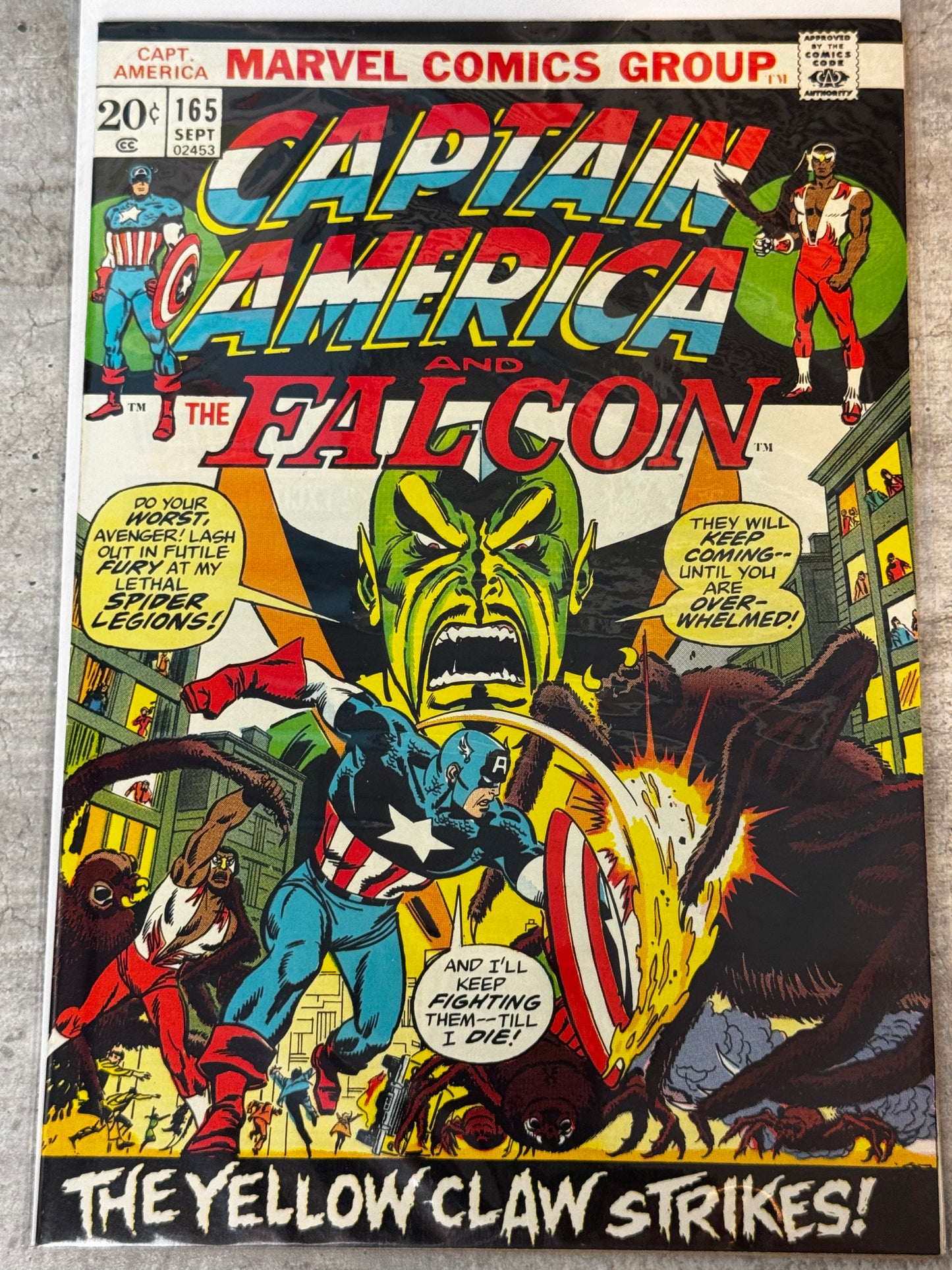 1973 - Captain America, Vol. 1 #165 Var. A - VF/NM - ENG 1