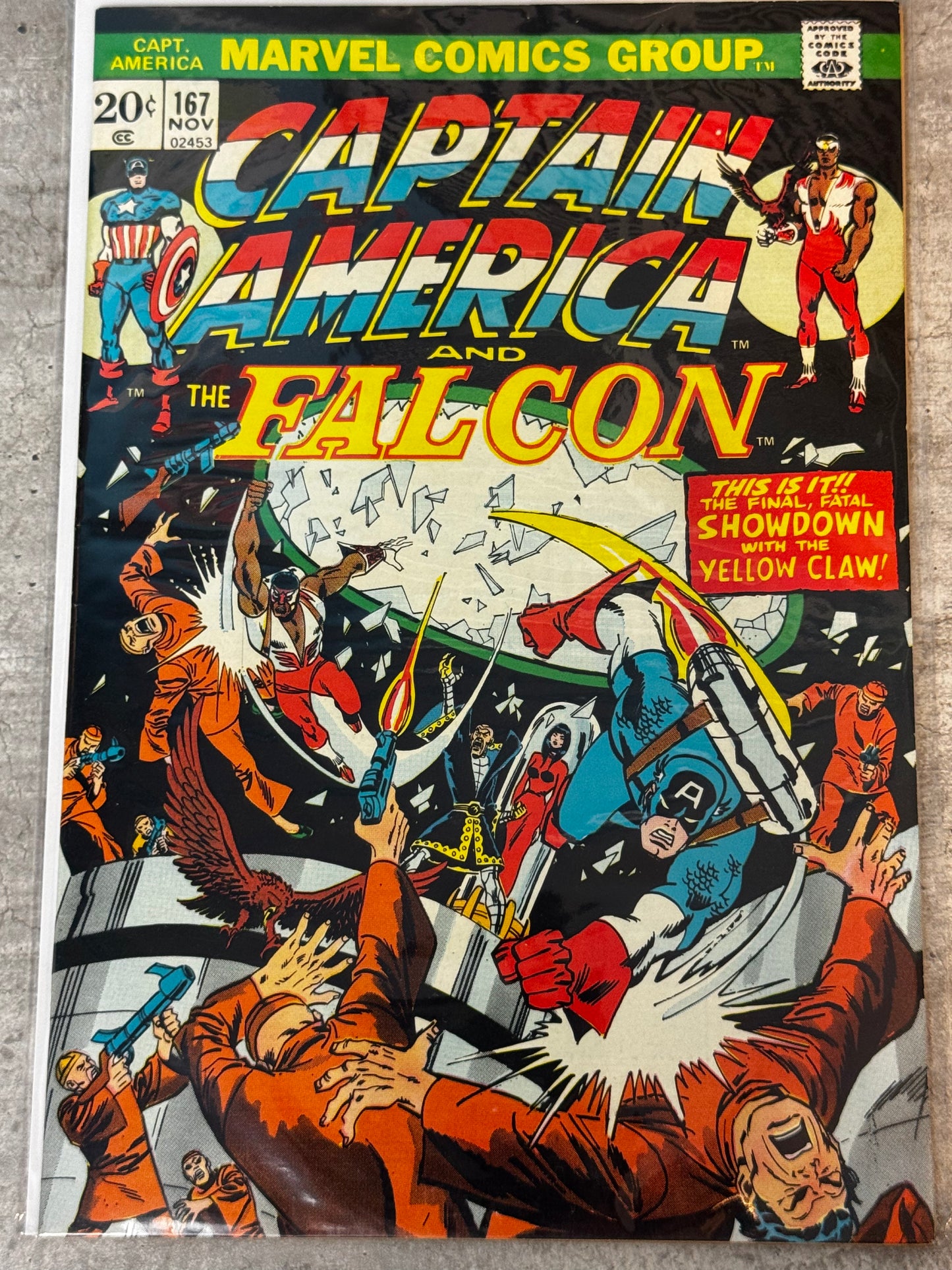 1973 - Captain America, Vol. 1 #167 Var. A - Ashes to Ashes - VF/NM - ENG 1