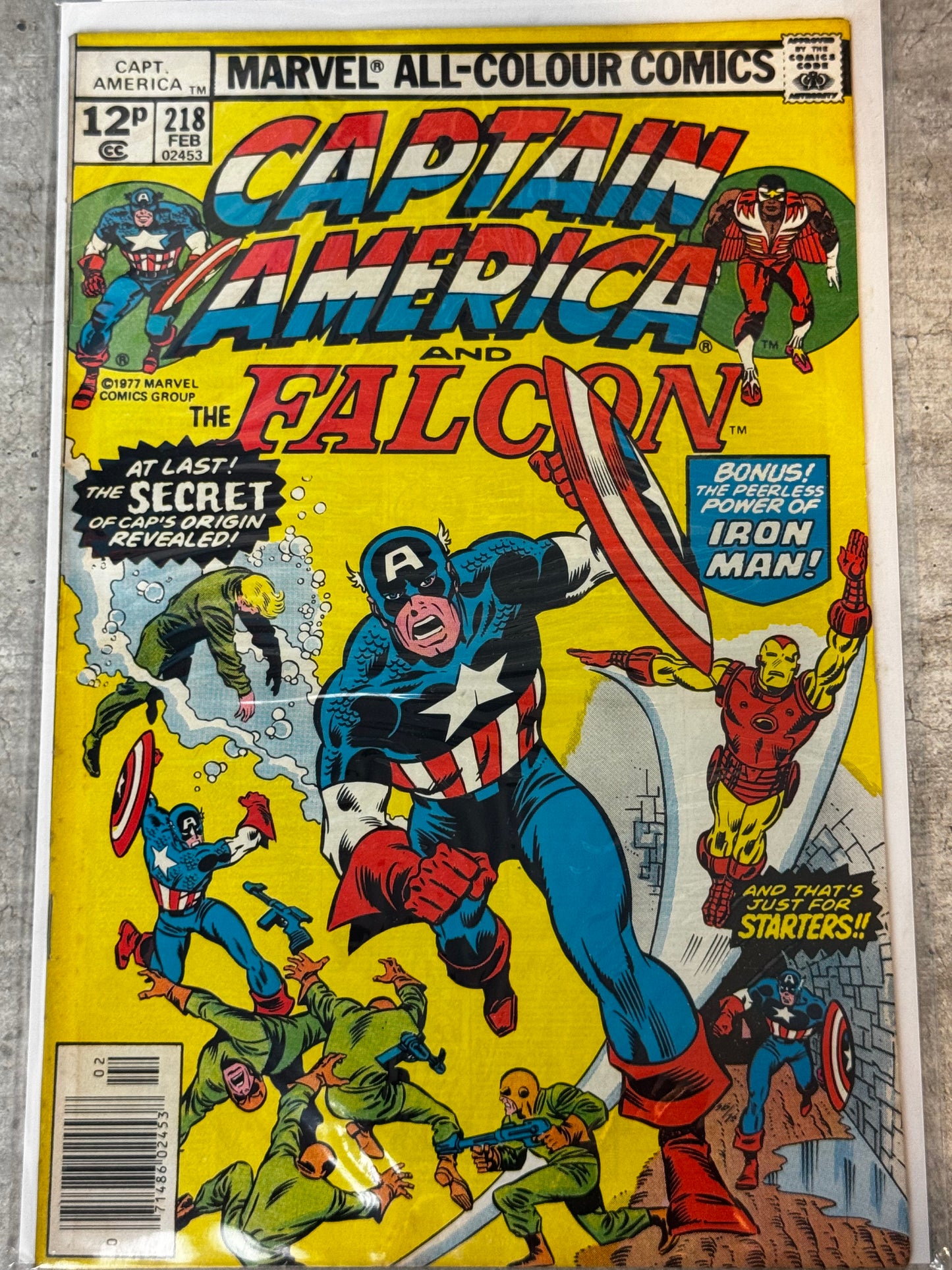 1978 - Captain America, Vol. 1 #218 Var. B - VF/NM - ENG 1
