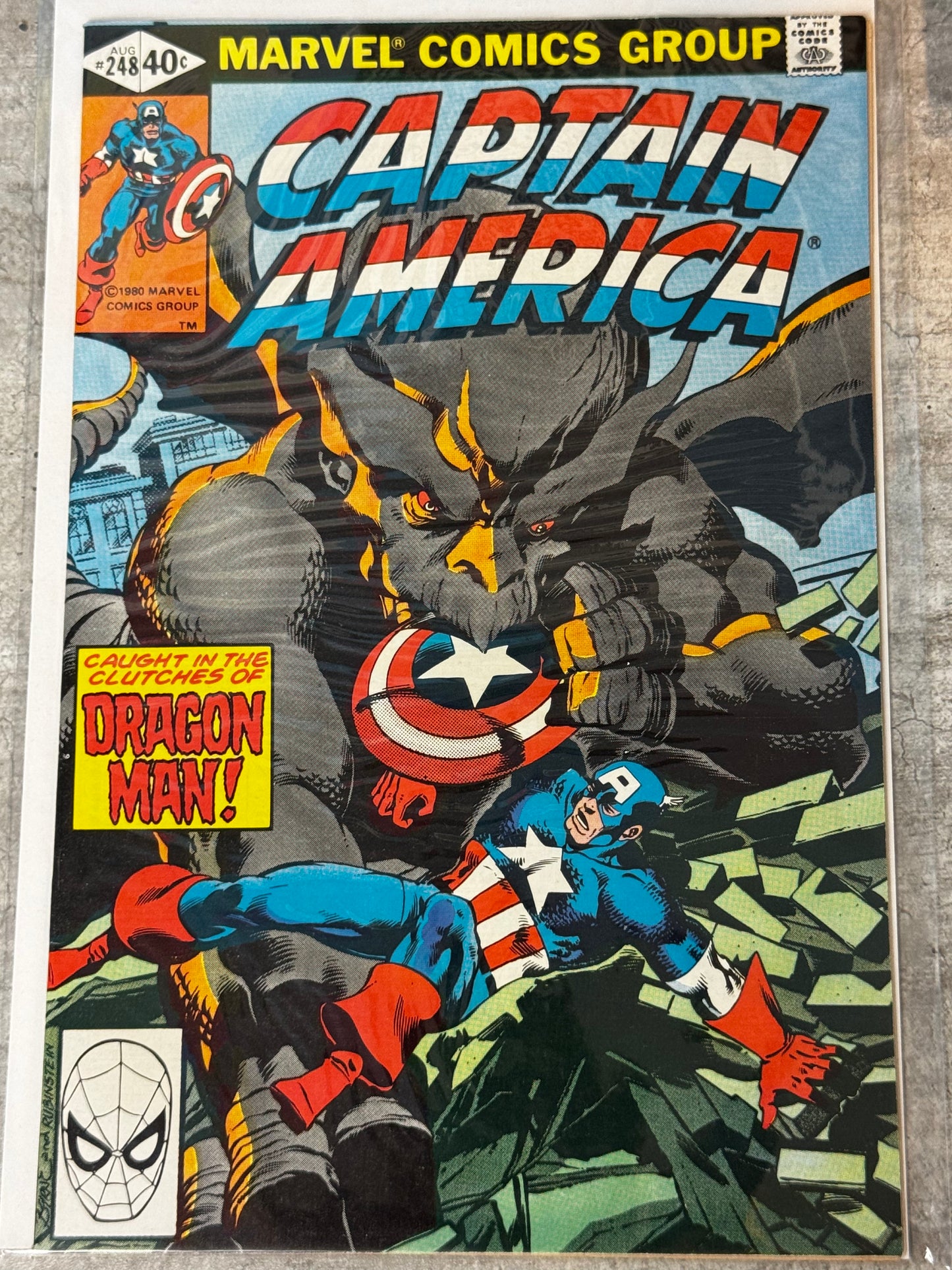 1980 - Captain America, Vol. 1 #248 Var. A - Dragon Man! - VF/NM - ENG 1