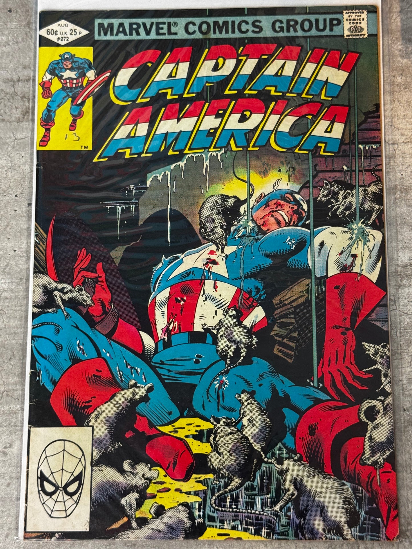 1982 - Captain America, Vol. 1 #272 Var. A - Mean Streets - VF/NM - ENG 1