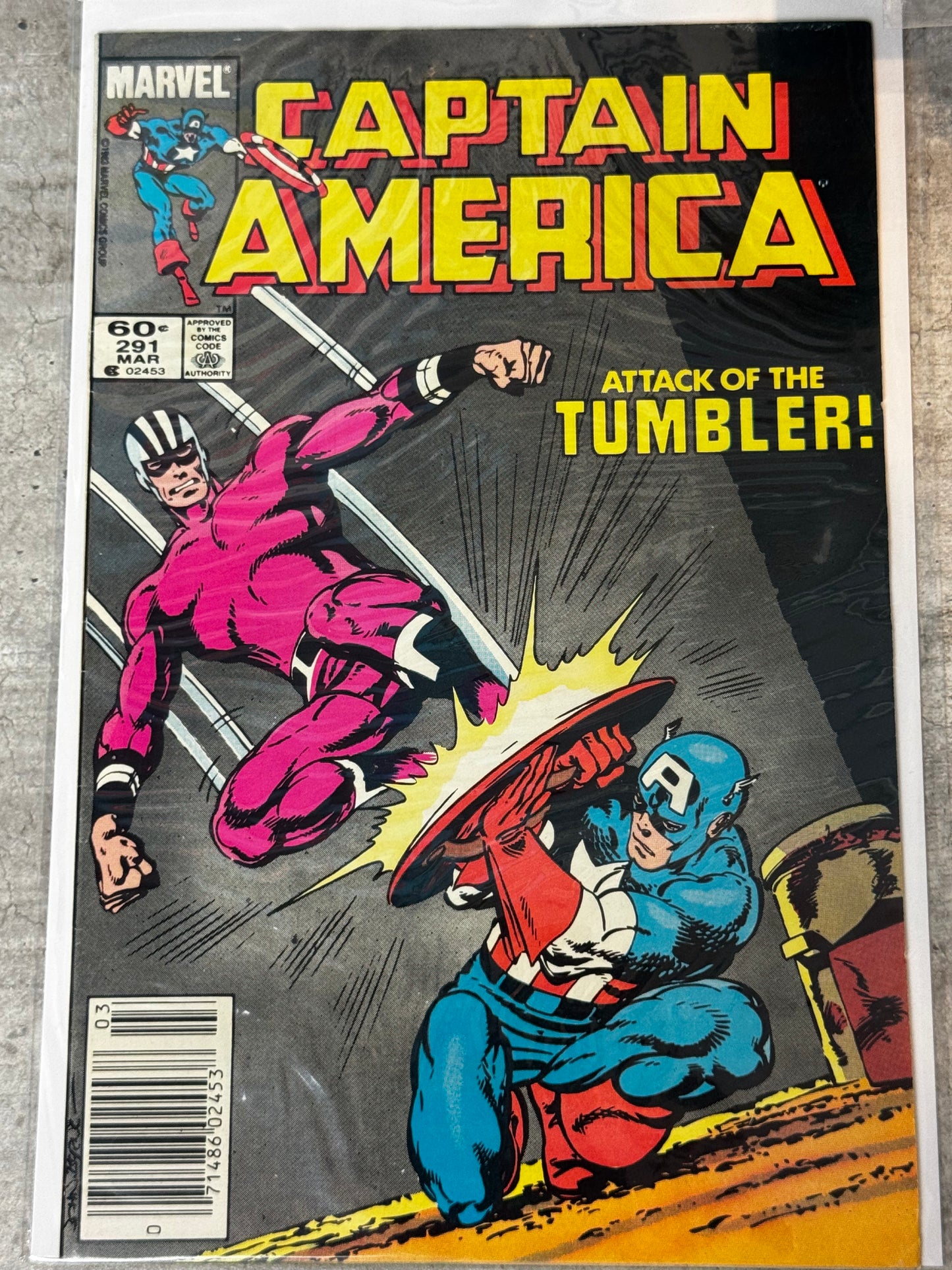 1984 - Captain America, Vol. 1 #291 Var. B - To Tame a Tumbler! - VF/NM - ENG 1
