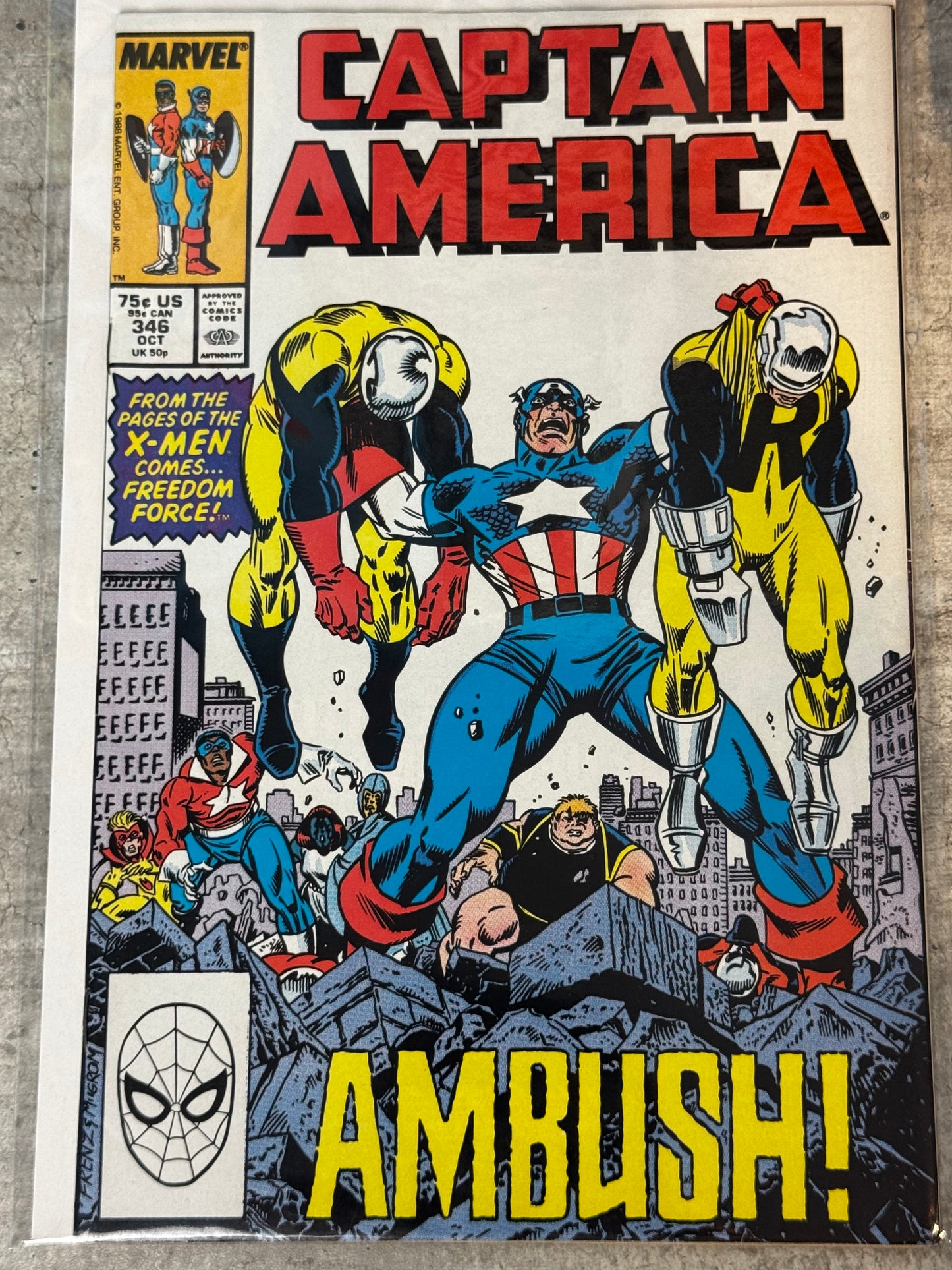1988 - Captain America, Vol. 1 #346 Var. A - Ambush - VF/NM - ENG 1