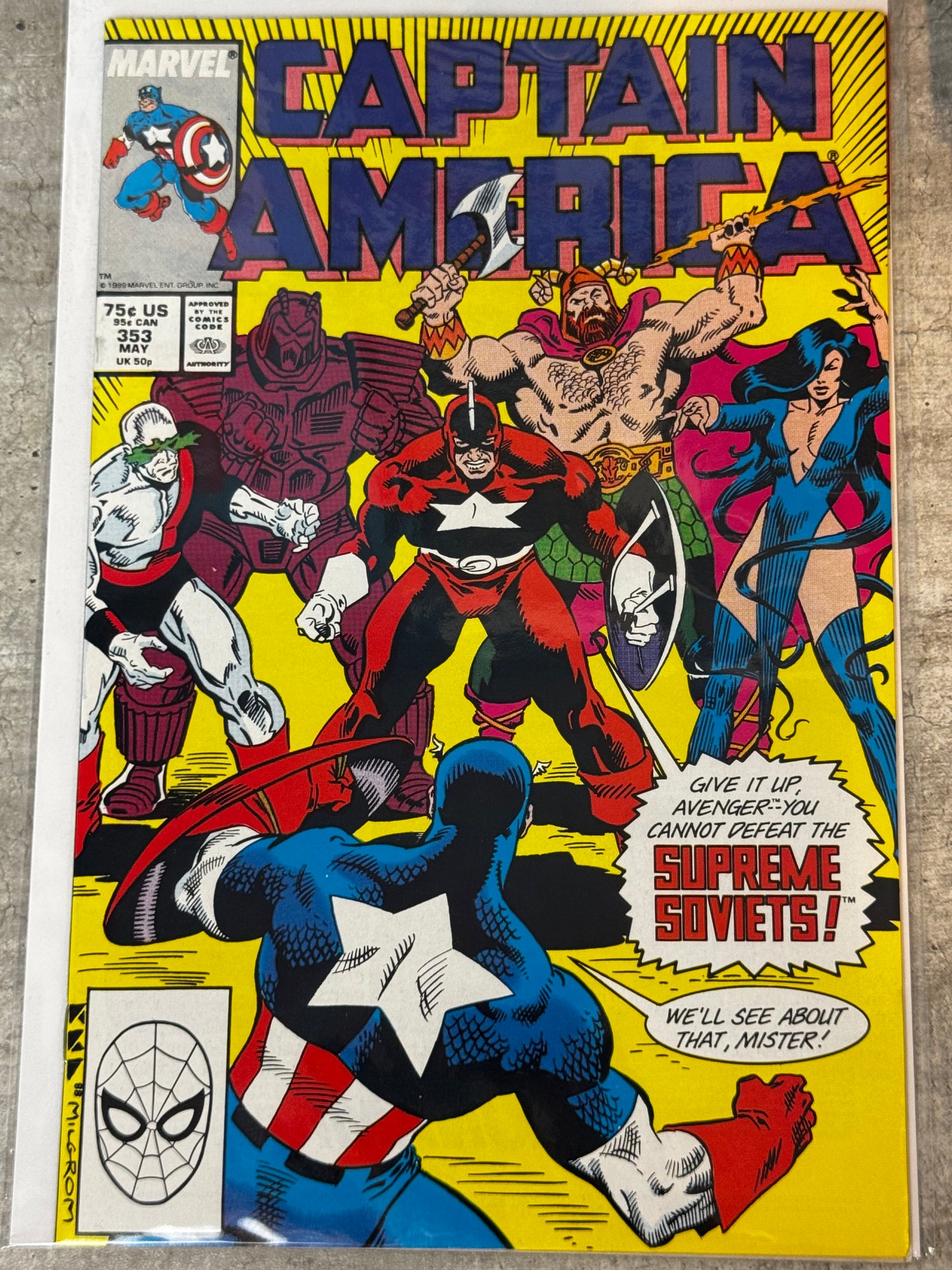 1989 - Captain America, Vol. 1 #353 Var. A - The Great Bear - VF/NM - ENG 1