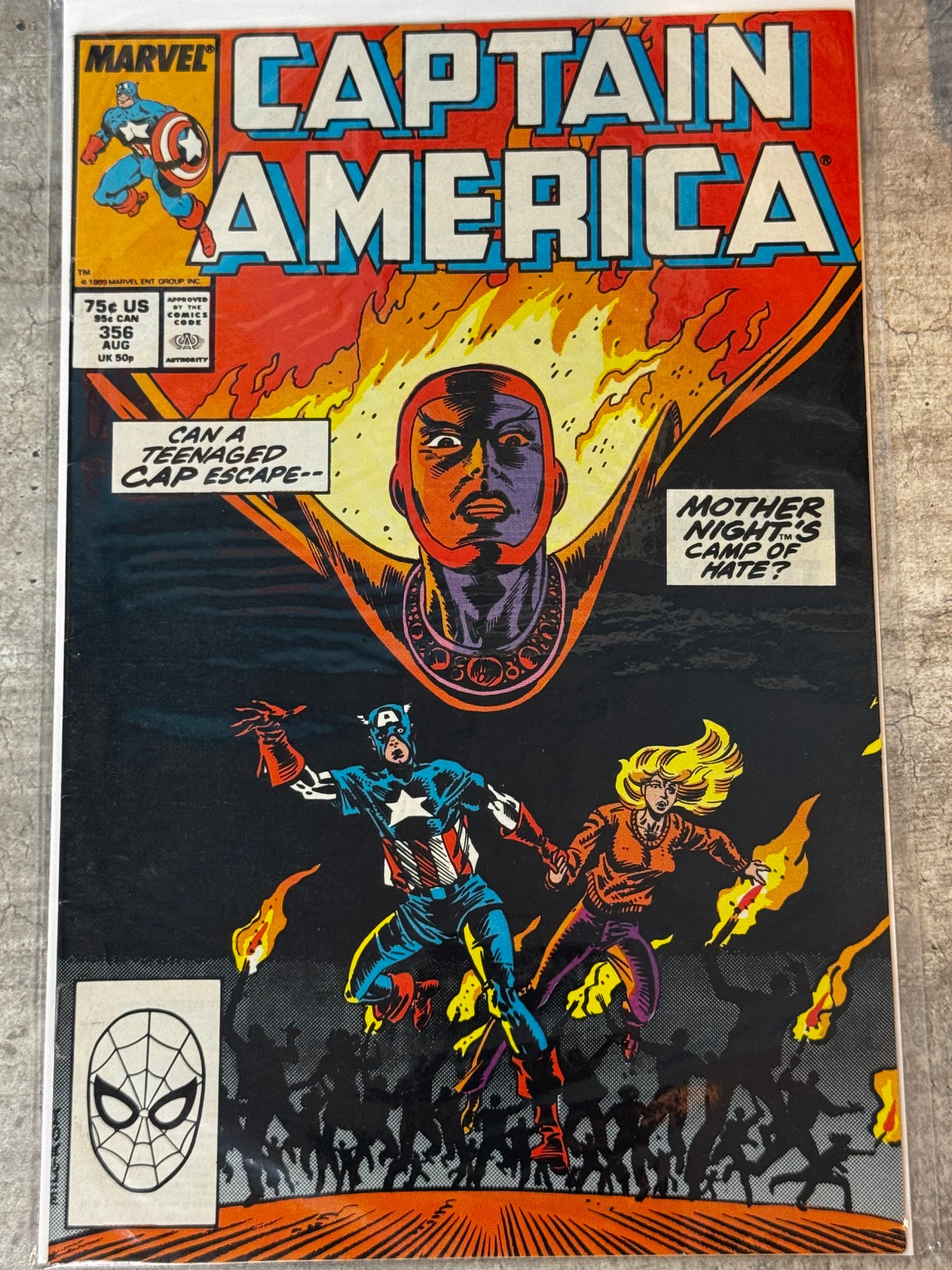 1989 - Captain America, Vol. 1 #356 Var. A - Camptown Rages! - VF/NM - ENG 1
