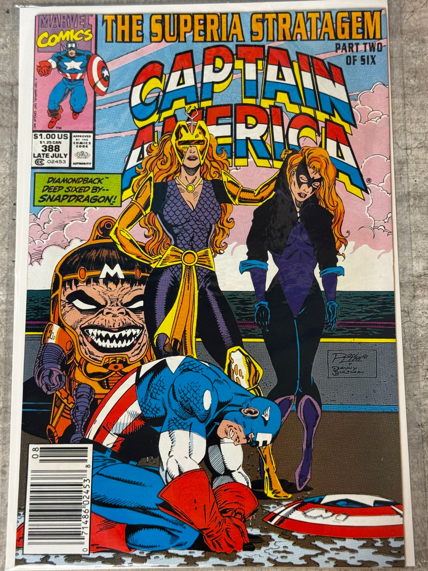 1991 - Captain America, Vol. 1 #388 Var. B - VF/NM - ENG 1