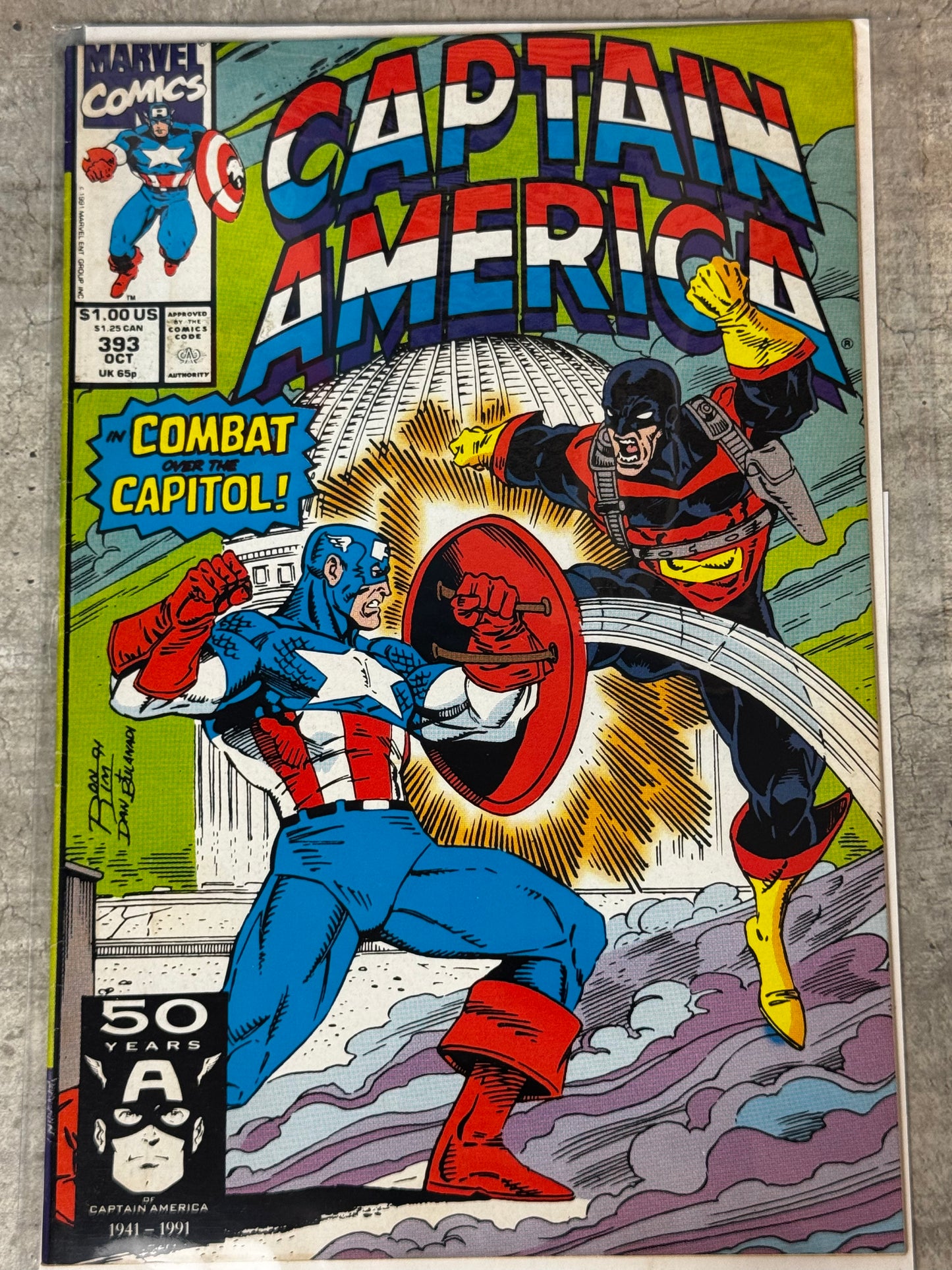 1991 - Captain America, Vol. 1 #393 Var. A - Skullbound - VF/NM - ENG 1