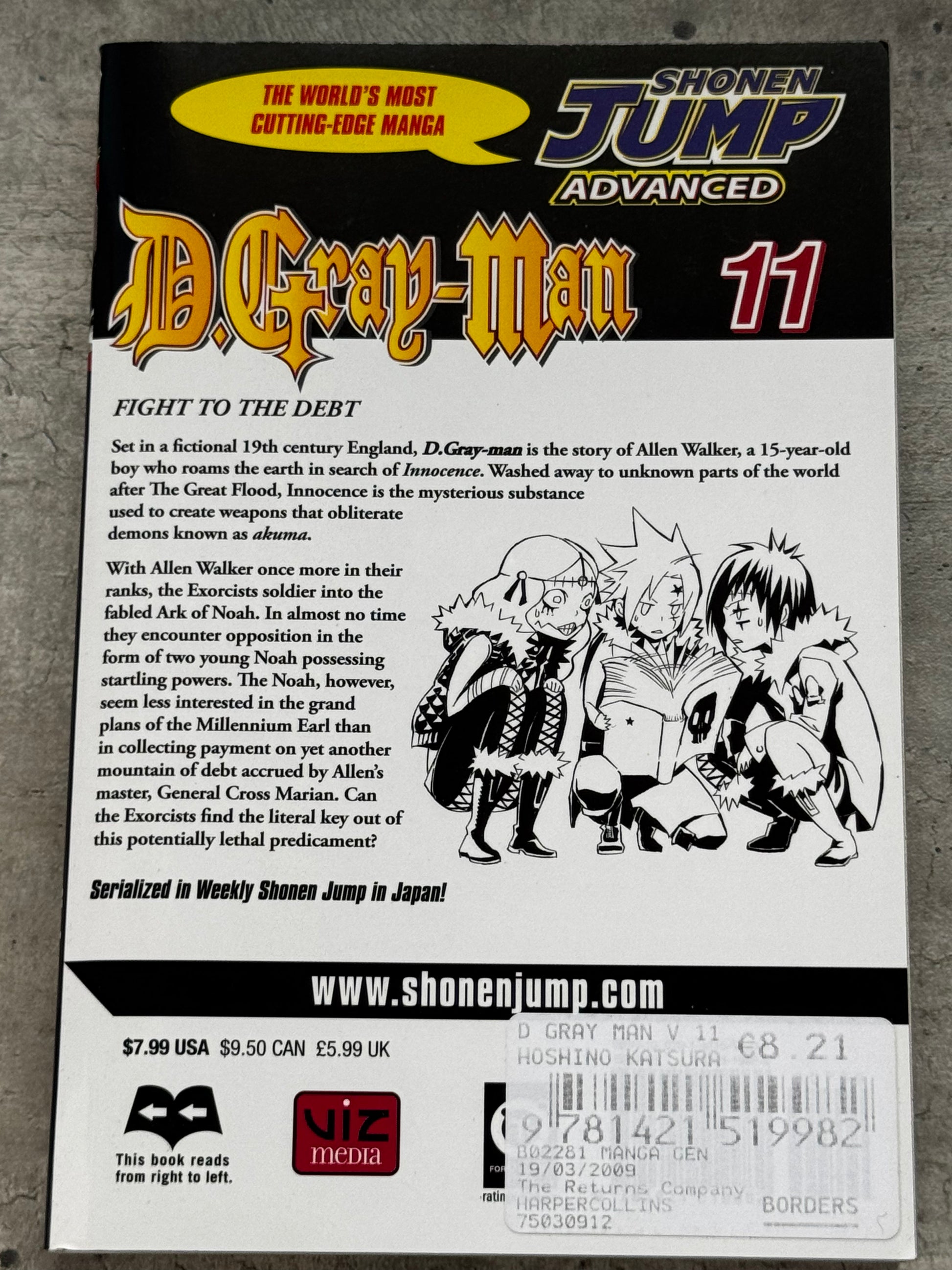 2008 - D.Gray-Man #11 - NM+ - ENG 2