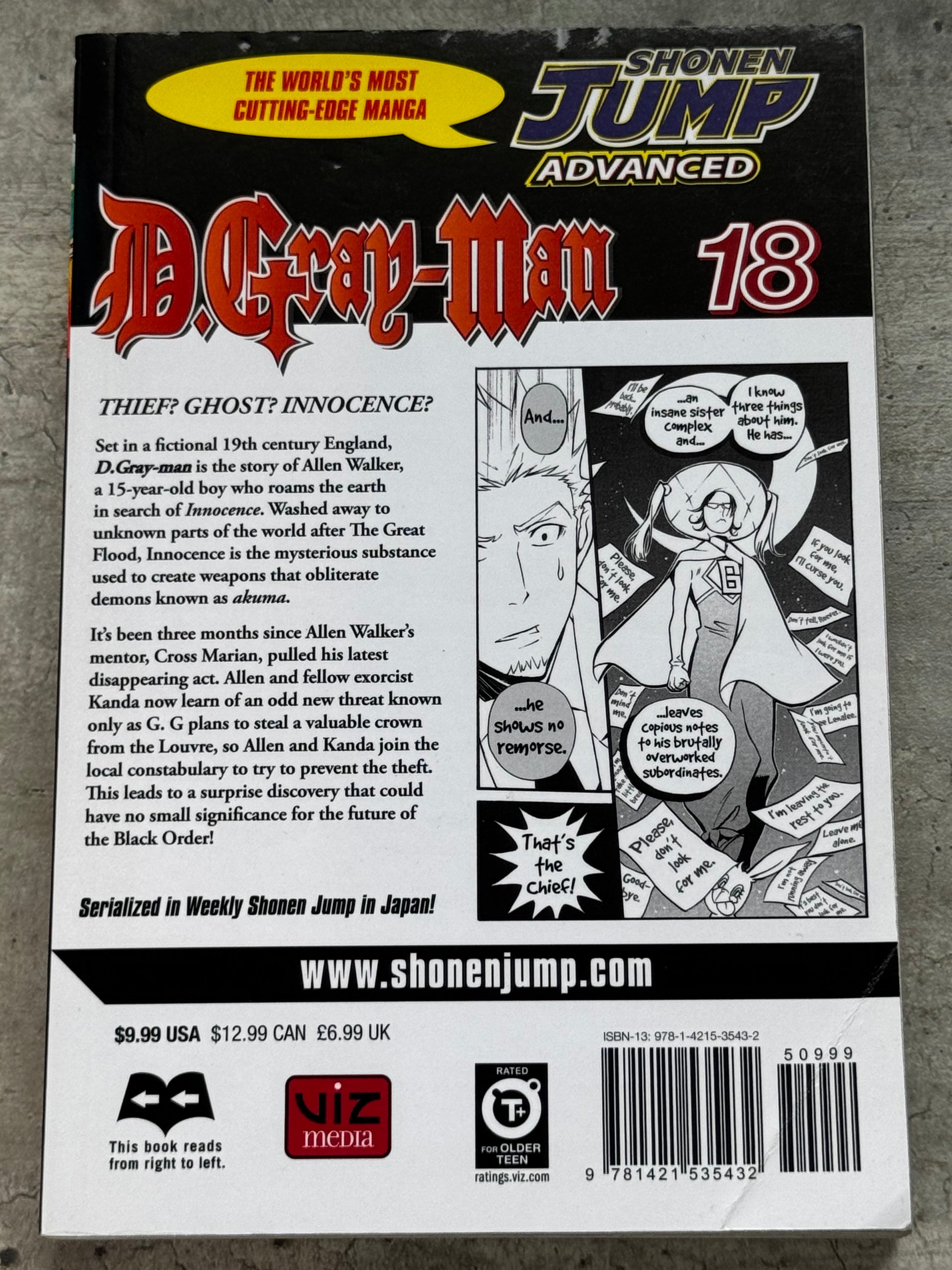 2010 - D.Gray-Man #18 Var. GN - NM+ - ENG 2