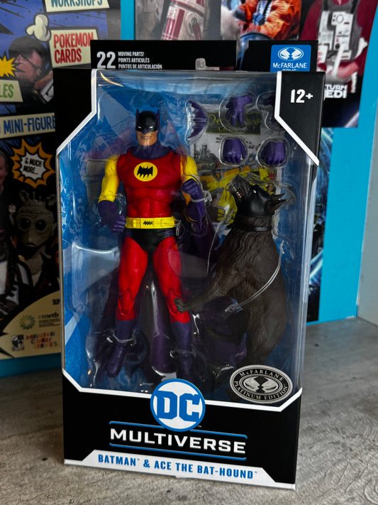 2025 - DC Multiverse 7inch Batman & Ace The Bat Hound - Red Suit - M 1