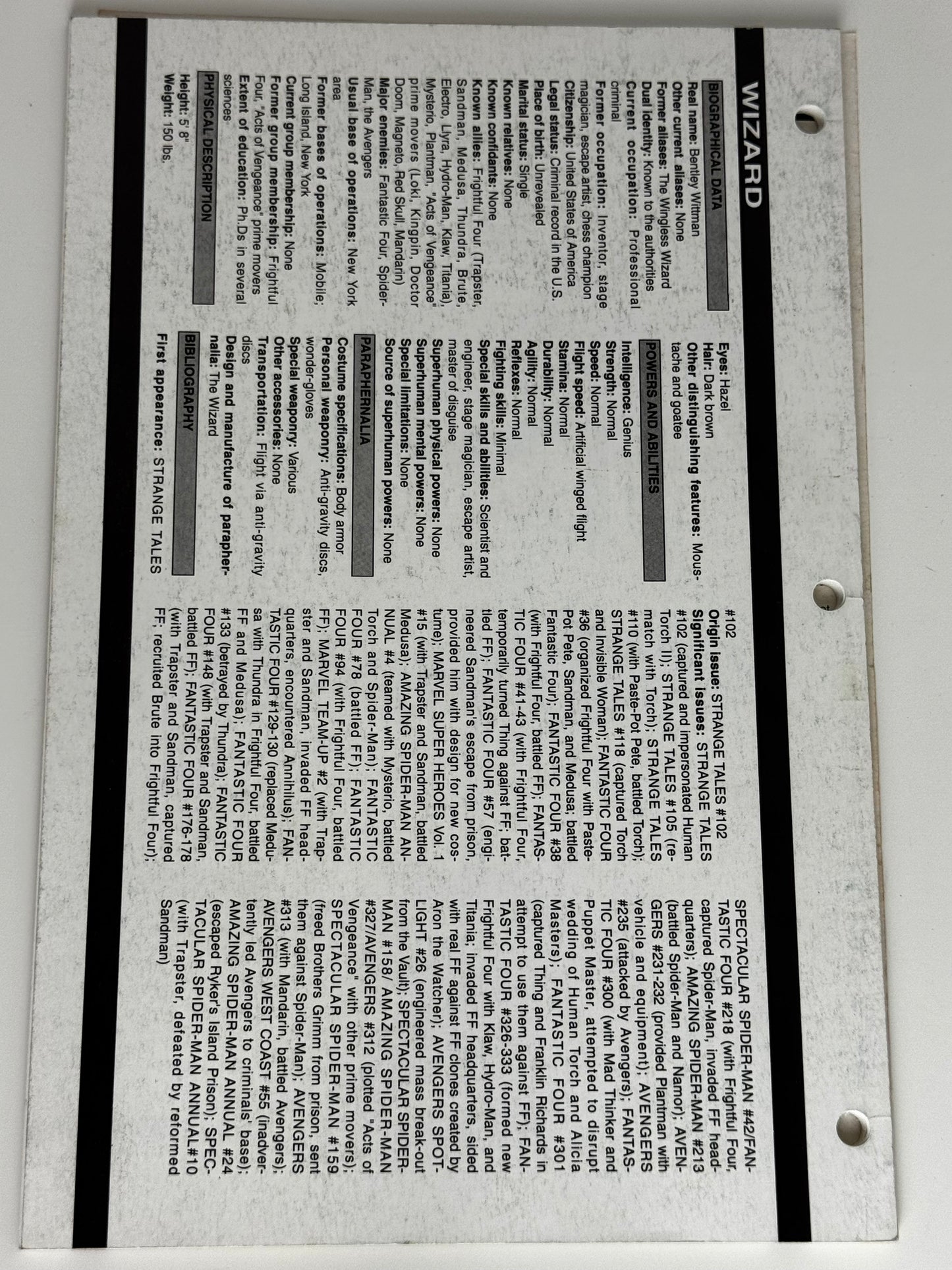 1991 - Official Handbook of the Marvel Universe: Mr. Ed. (Vol. 3) #5 - VF - ENG 2
