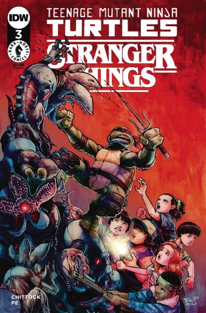2023 - Teenage Mutant Ninja Turtles x Stranger Things #3 Var. A - M - ENG - PRE-ORDER 1