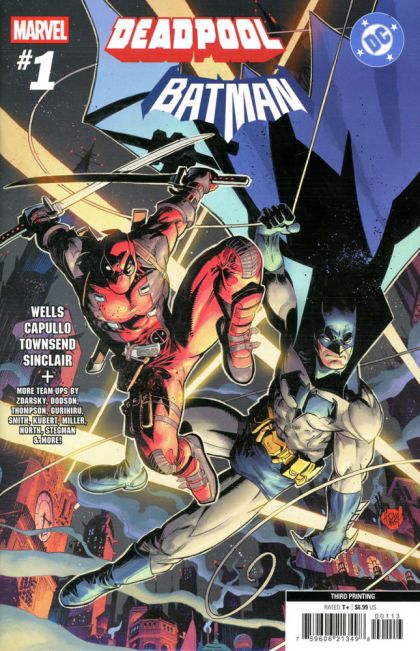 2025 - Marvel / DC: Deadpool / Batman #1 Var. AR - The Dead Of Knight / The Gun & The Sword / Catch / The Red And The Green / Rocket Raccoon Has A Green Lantern Ring Now / Showdown / Enter: Logo - M - ENG - PRE-ORDER 1