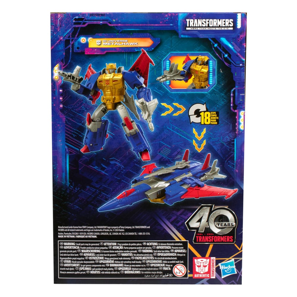 Transformers Legacy Voyager Act. Fig. G1 Universe Metalhawk 18 cm - M 5