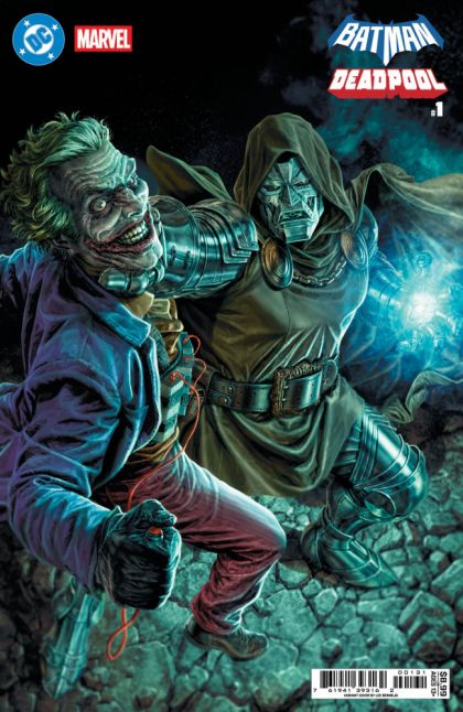 2025 - DC / Marvel: Batman / Deadpool #1 Var. C - The Cosmic Kiss Caper! / A Magician Walks Into a Universe / Sticks & Snikts / Harley & Hulk's Amazin' Saturday!!!! / New Friends in Old Places - M - ENG - PRE-ORDER 1