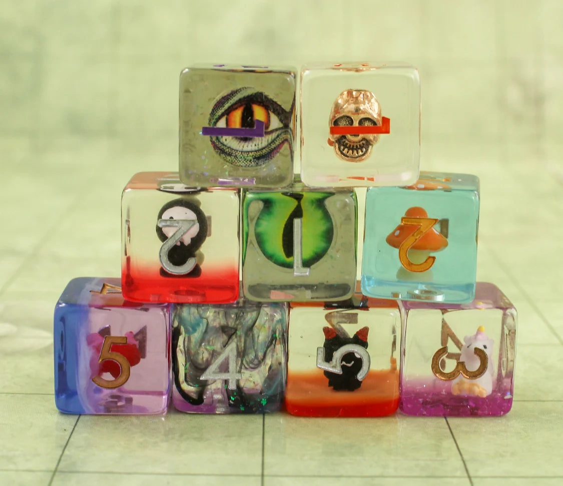 Filled/Inclusion Mystery Dice Sets - M 3