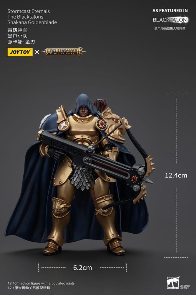 Warhammer Age Of Sigmar Actionfigur Stormcast Eternals The Blacktalons Shakana Goldenblade 20 cm - M 6