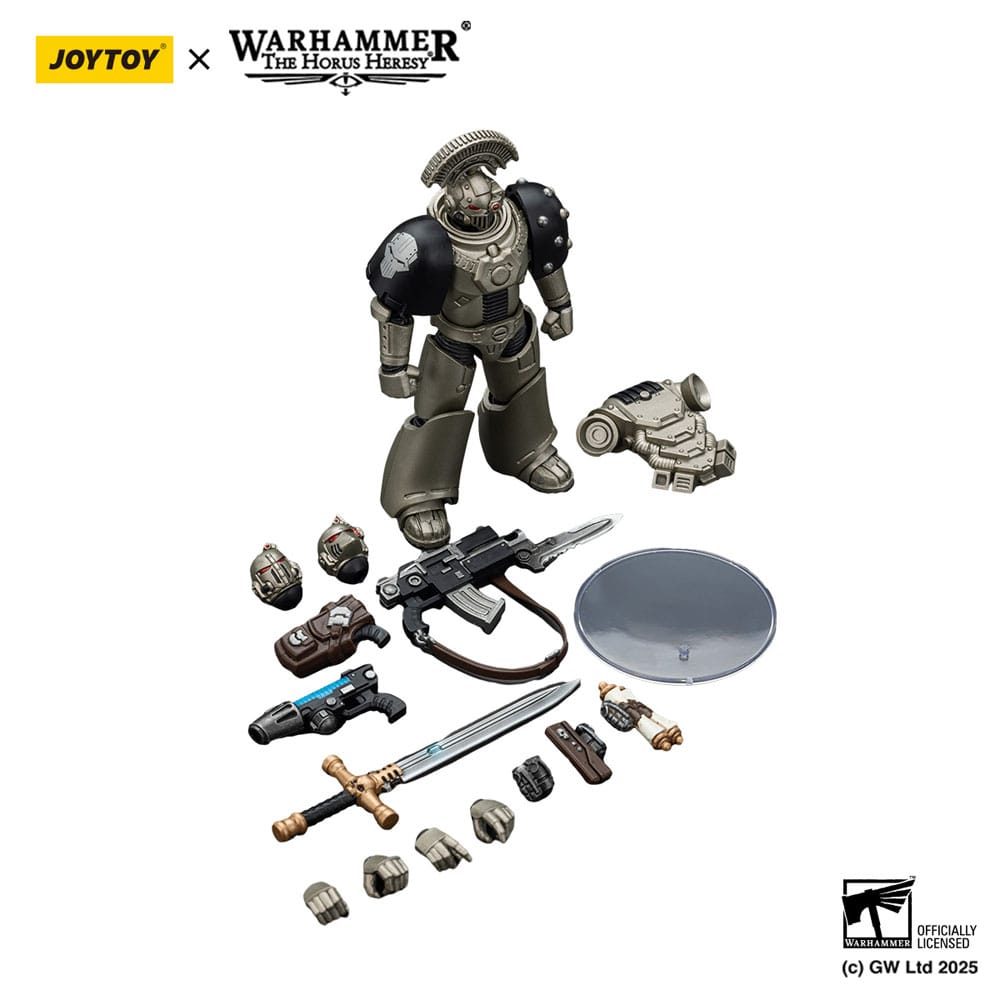 Warhammer The Horus Heresy Action Figure 1/18 lron Warriors MKVI Tactical Sergeant with Power Sword and Plasma Pistol 12 cm - M 6
