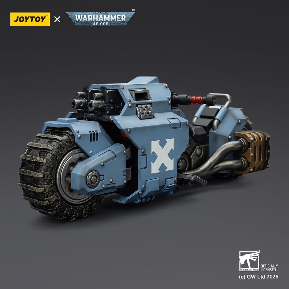 Warhammer 40,000 Raider-pattern Combat Bike Space Wolves with twin-linked bolt rifles 22 cm - M 6