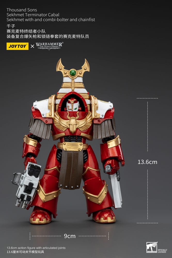 Warhammer The Horus Heresy Action Figure 1/18 Thousand Sons Sekhmet Terminator Cabal Sekhmet with Combi-Bolter and Chainfist 14 cm - M 6