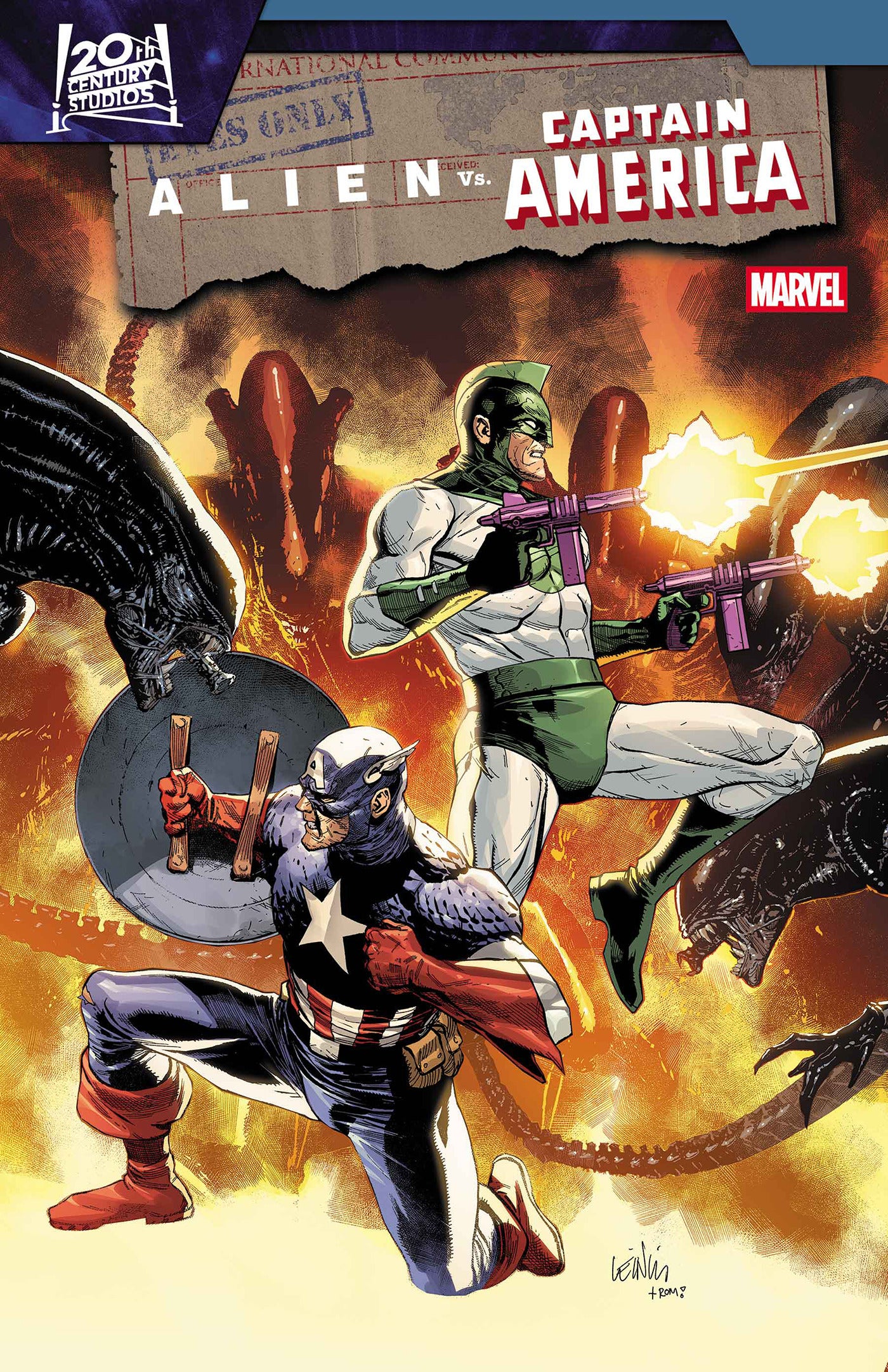 2025 - Alien Vs. Captain America #3 Cvr A Leinil Francis Yu - M - ENG 1