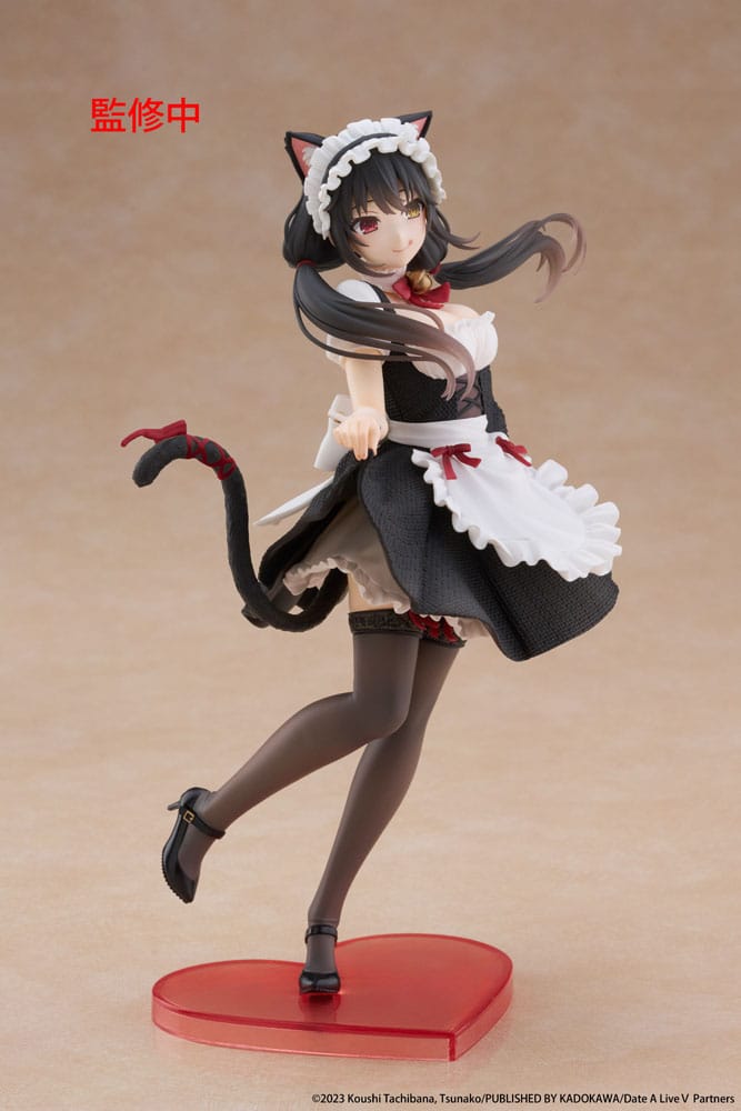 Date A Live V PVC Statue Kurumi Tokisaki Cat Ear Maid Ver. 18 cm - M 3