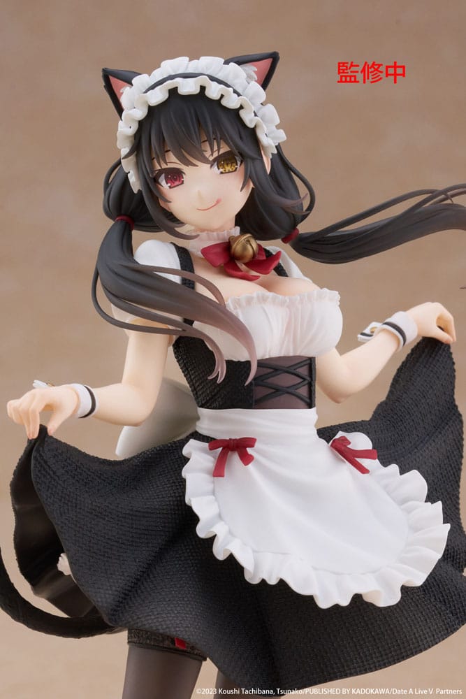 Date A Live V PVC Statue Kurumi Tokisaki Cat Ear Maid Ver. 18 cm - M 4